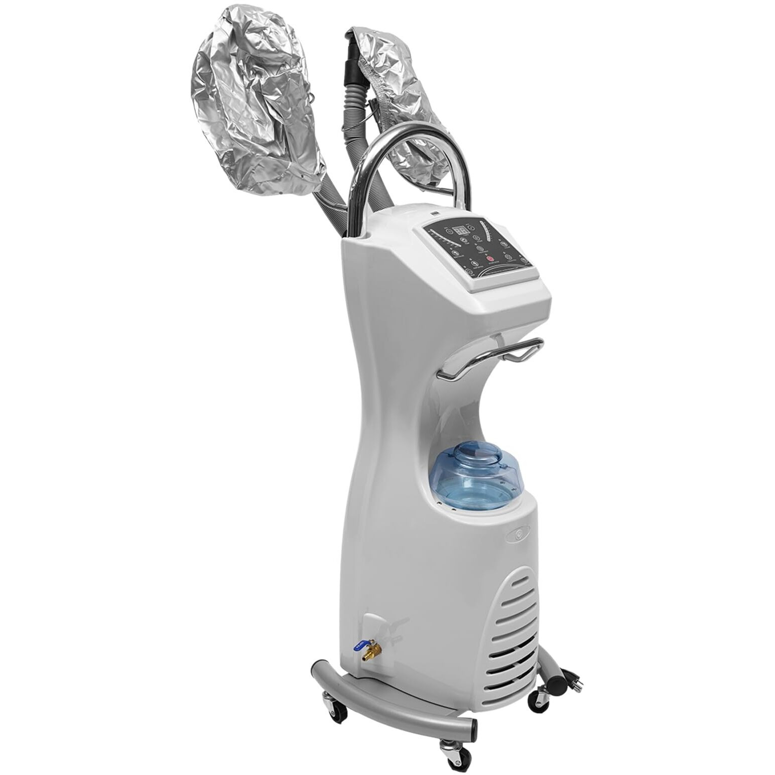 Hair Steamer Micro Mist,Orbiting Hair Dryer,7 In 1 Professional Stand Hair Dyeing Oil Treatment Floor Rolling Machine With Wheels Hairdress Salon Spa Beauty