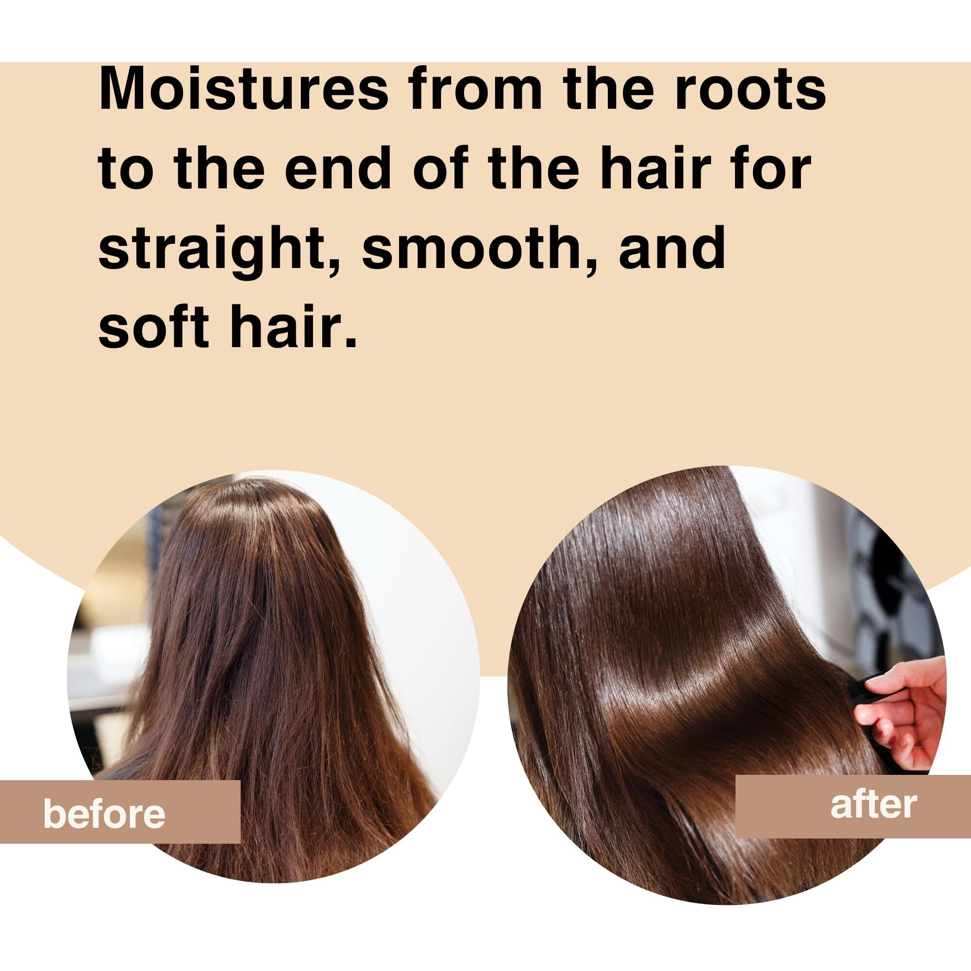 Moist Diane Keratin Hair Treatment For Frizzy Hair & Coarse Hair Women And Men, Organic Hair Care With Argan Oil & Plum Oil From Japan, Sulfate & Paraben Free, Extra Smooth & Straight, 15.2 Fl Oz