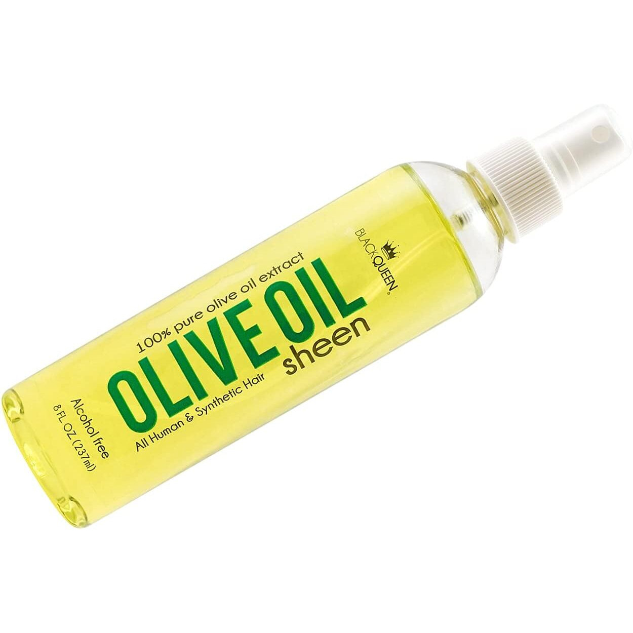 Black Queen Olive Oil Sheen Spray For Locs, Dreadlocks, Twists, Braids, Cornrows, 4C Hair - Moisturizing, Refreshing - 8 Oz - Made In The Usa (Pack Of 3)