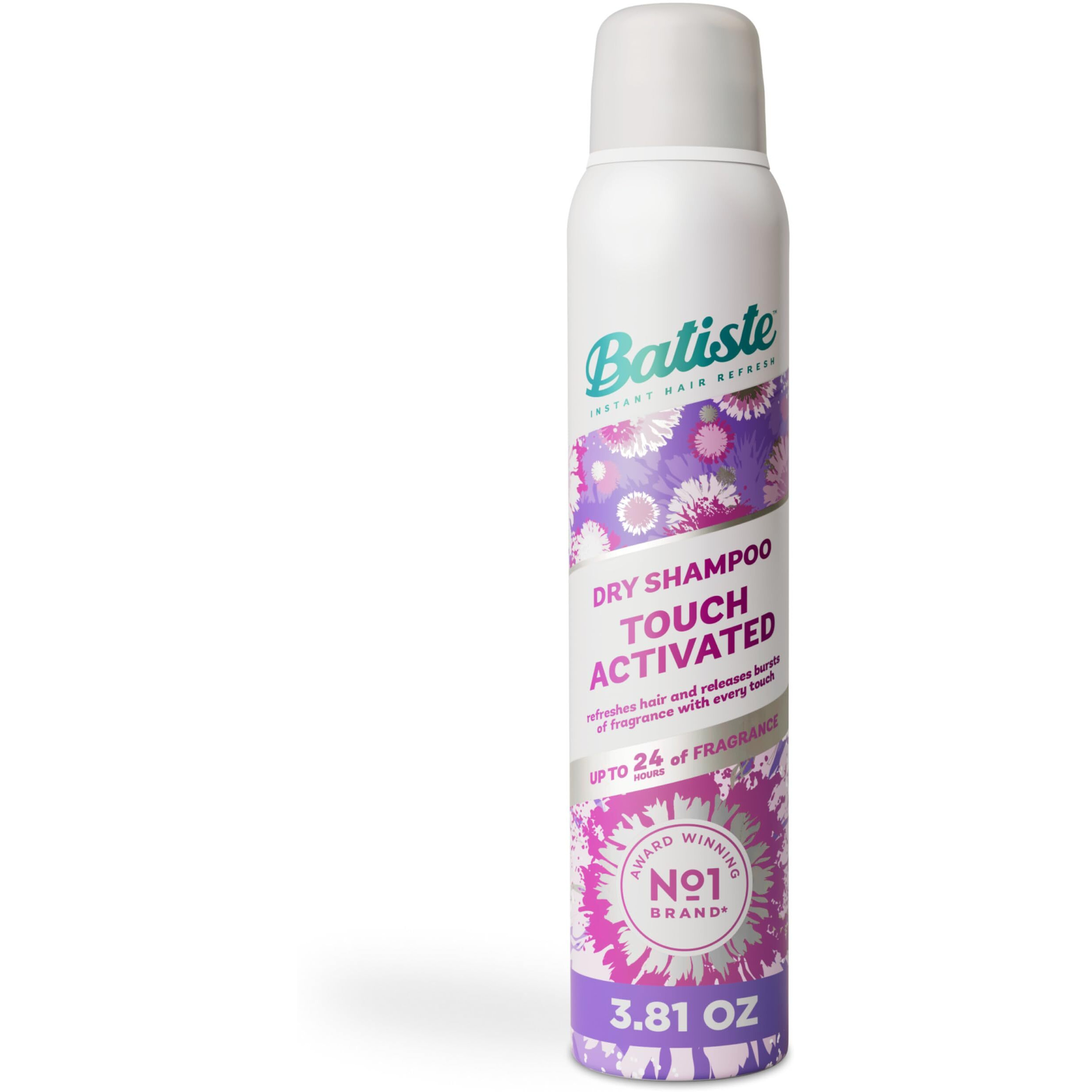 Batiste Touch Activated Dry Shampoo, Up To 24 Hours Of Freshness, Absorbs Oil In Hair Between Washes With Lasting Scent Releasing Technology, 3.81 Oz