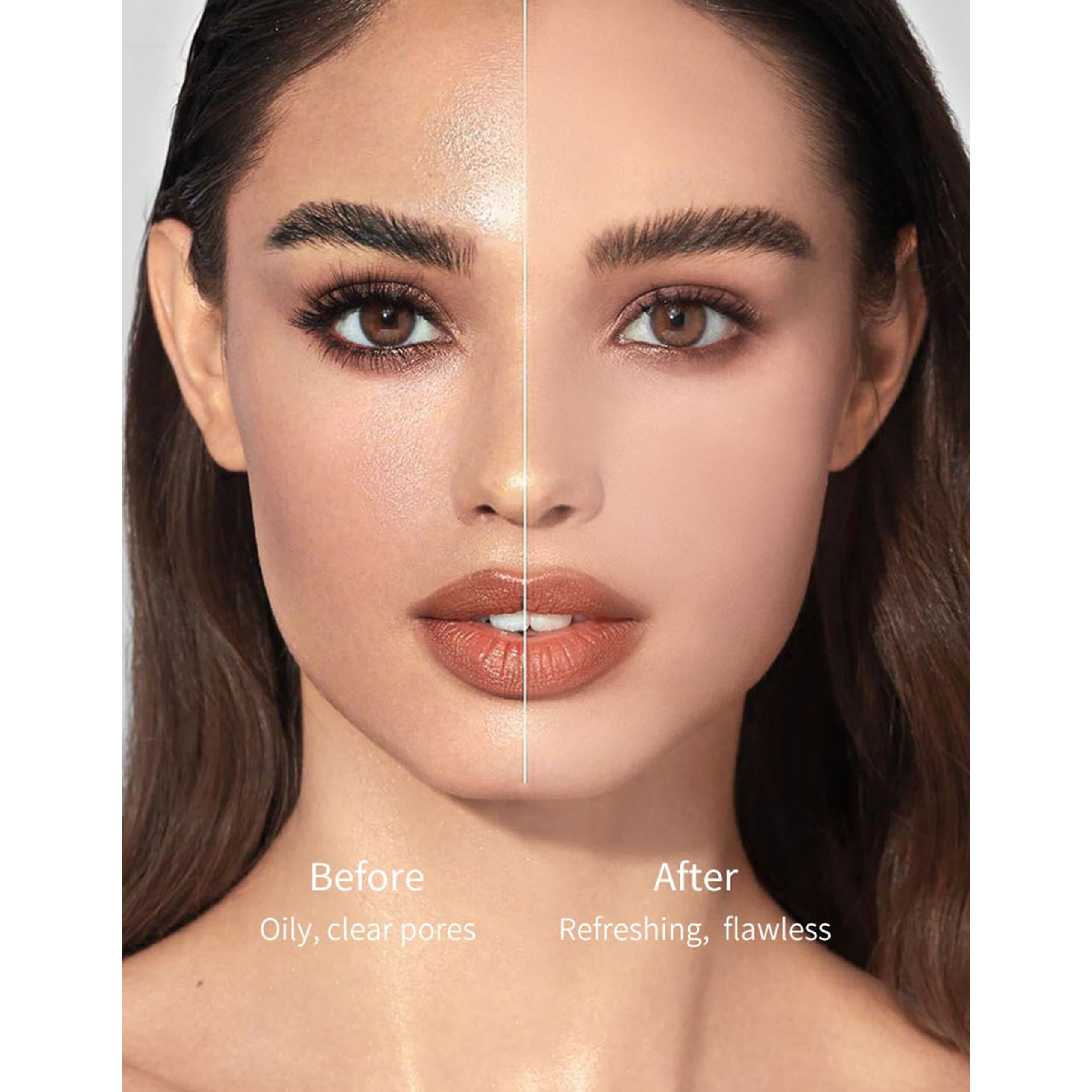 Oil Blotting Paper - 300 Sheets W/Mirror, Puff & Refills, Absorbs Excess Face Oil, Controls Shine, Gentle For Makeup Use