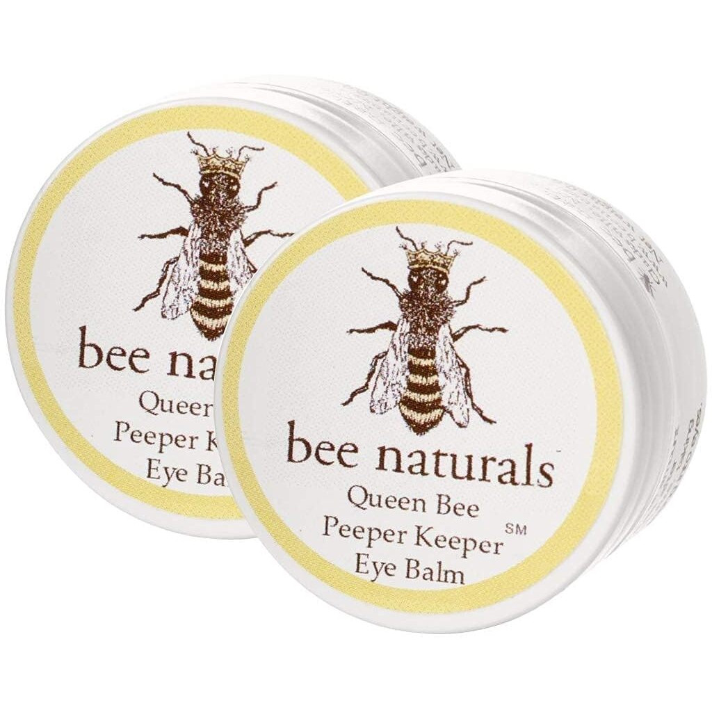 Bee Naturals Queen Eye Balm Duo - Peeper Keeper - 2 Pack Gift Set - Soothes & Moisturizes With Vitamin E & 10 Natural Oils - Helps Diminish Crowsfeet, Wrinkles & Fine Lines