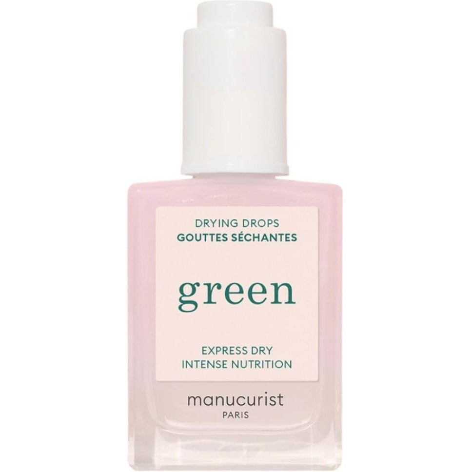 Manucurist Green Nail Polish Drying Drops - Fast Dry Nail Polish - Halves Drying Time - Nourishing Nail Care - 49.5% Bio-Sourced - Nail Oil - Cuticle Oil For Nails - Green System Compatible 0.5 Fl Oz
