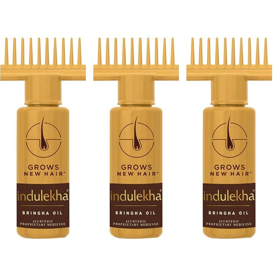 Indulekha Bringha Complete Hair Care Oil 100Ml (Pack Of 3)