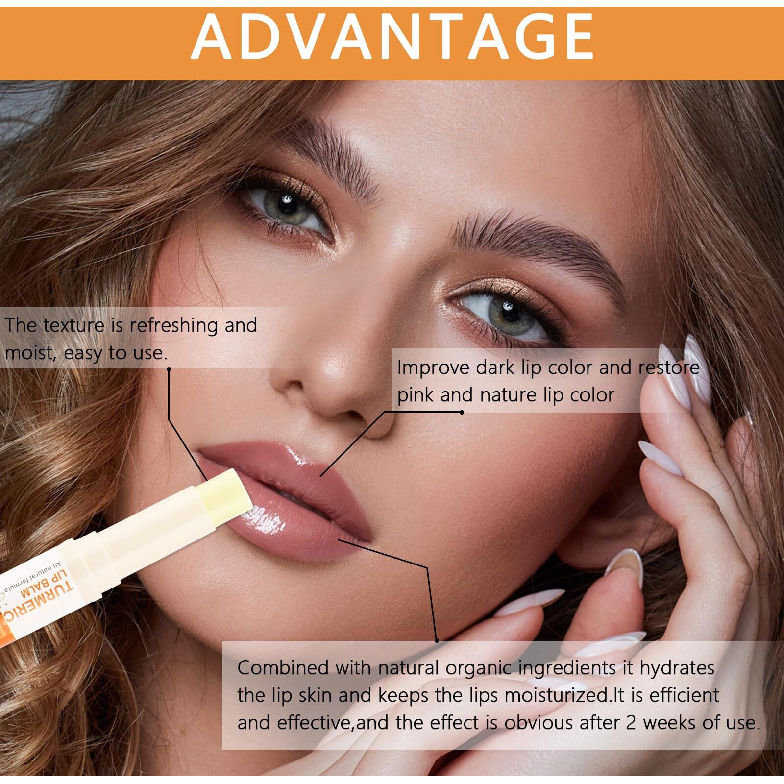 Jutqut 2Pcs Turmeric Lip Balm For Dark Lips With Turmeric Oil, Dark Lips Treatment For Smokers, Help Fade Lip Discoloration, Long-Lasting Moisturizing Lip, Cracked, And Dull Lip, Natural Balm5G/0.17Oz