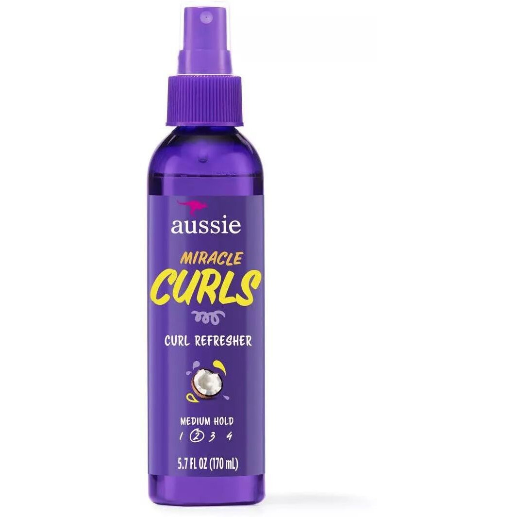 Aussie Miracle Curls 2Nd Day Curl Activator Coconut & Jojoba Oil 8.5 Fl Oz (Pack Of 2)