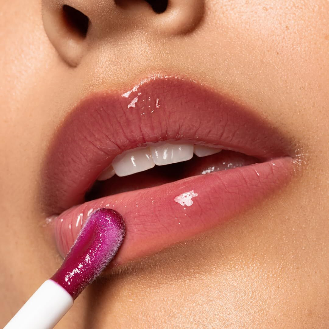 Karuna Skin - Tinted Lip Oil, Soothing & Moisturizing Lip Products With Peptides, Antioxidants, Hydrating Flattering Vegan Lip Tint, Grow, 4.8 Ml/0.16 Fl. Oz