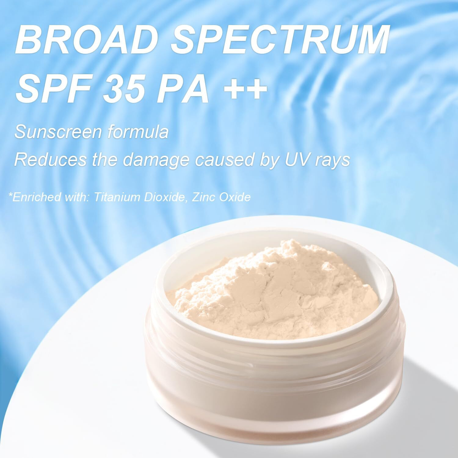 Mineral Setting Powder, Spf 35, Talc-Free Lightweight Loose Powder For A Smooth & Matte Finish - Oil Free, Skin-Improving Mineral Blurring Finishing Powder (02 Fair Setting Makeup)