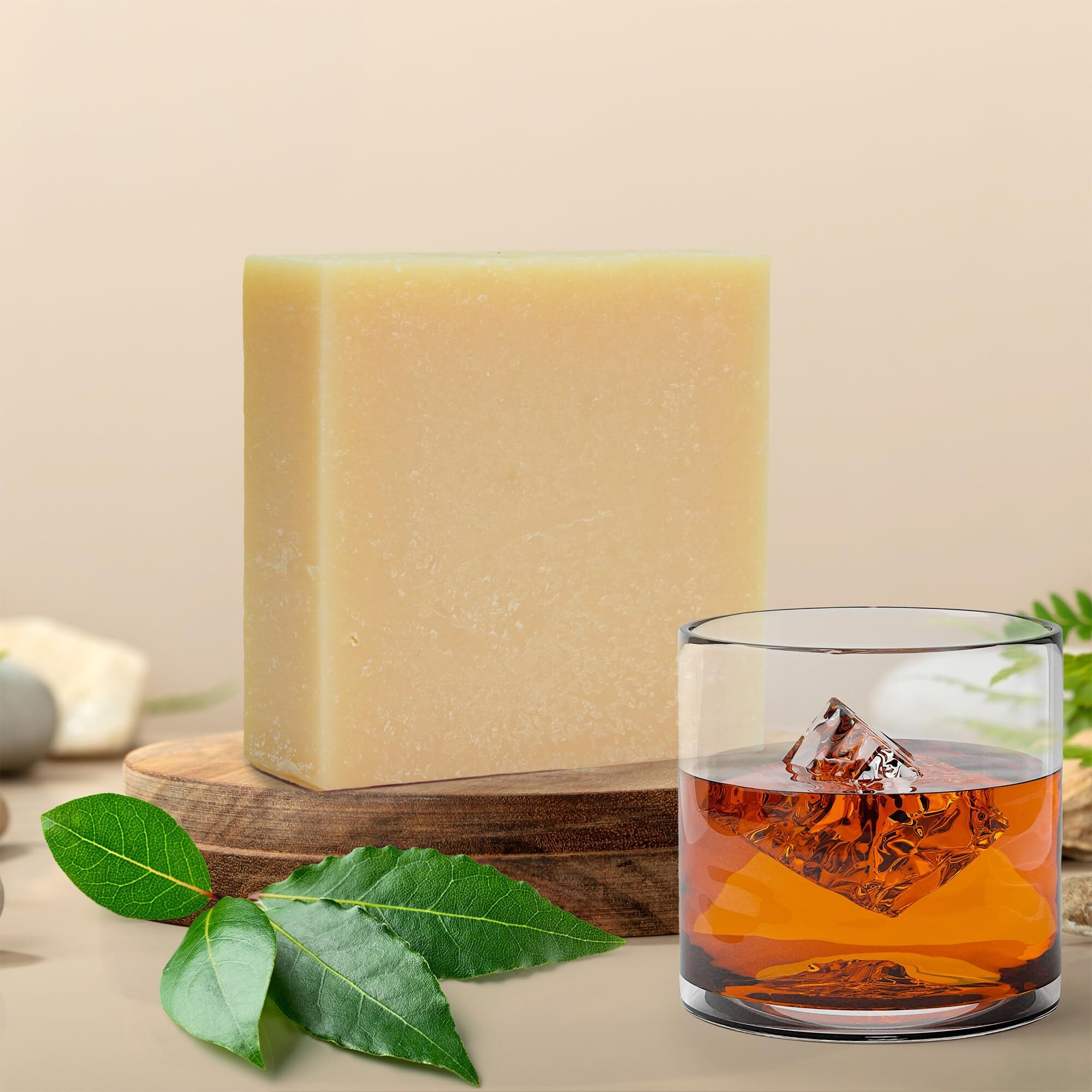 360Feel Bay Rum Soap - Handcrafted Castile Soap Bar With Spicy Scent - Handmade With Bay Rum Essential Oil For Men - A Gift For Anniversaries, Weddings, And Holiday Stockings - Rich Lather - 4 Pack