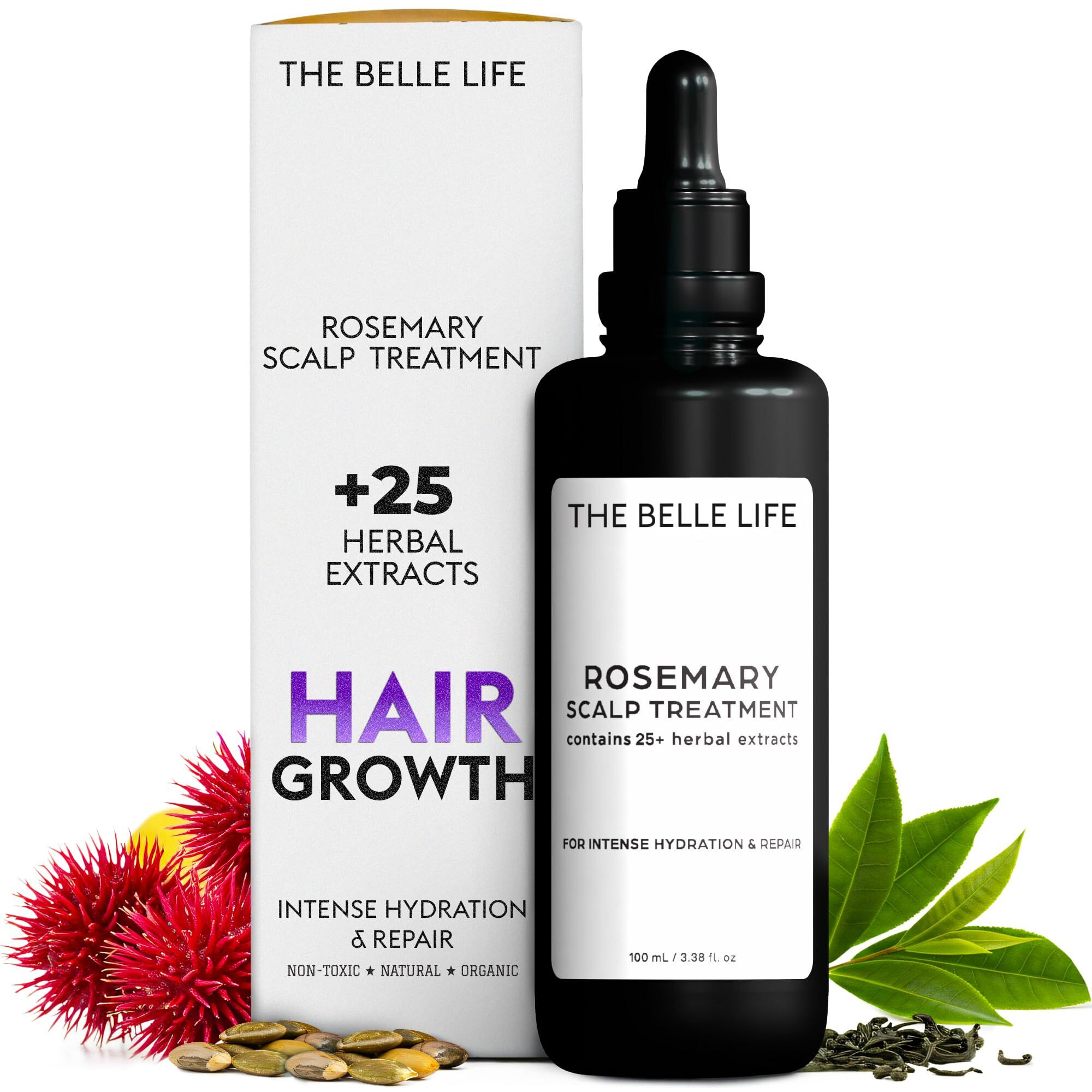 Sebastian Diaz Rosemary Hair Oil Scalp Treatment Inspired By The Innate Life, 100Ml 3.4 Fl Oz Nourishes And Supports Fuller-Looking Hair With Organic Rosemary Oil