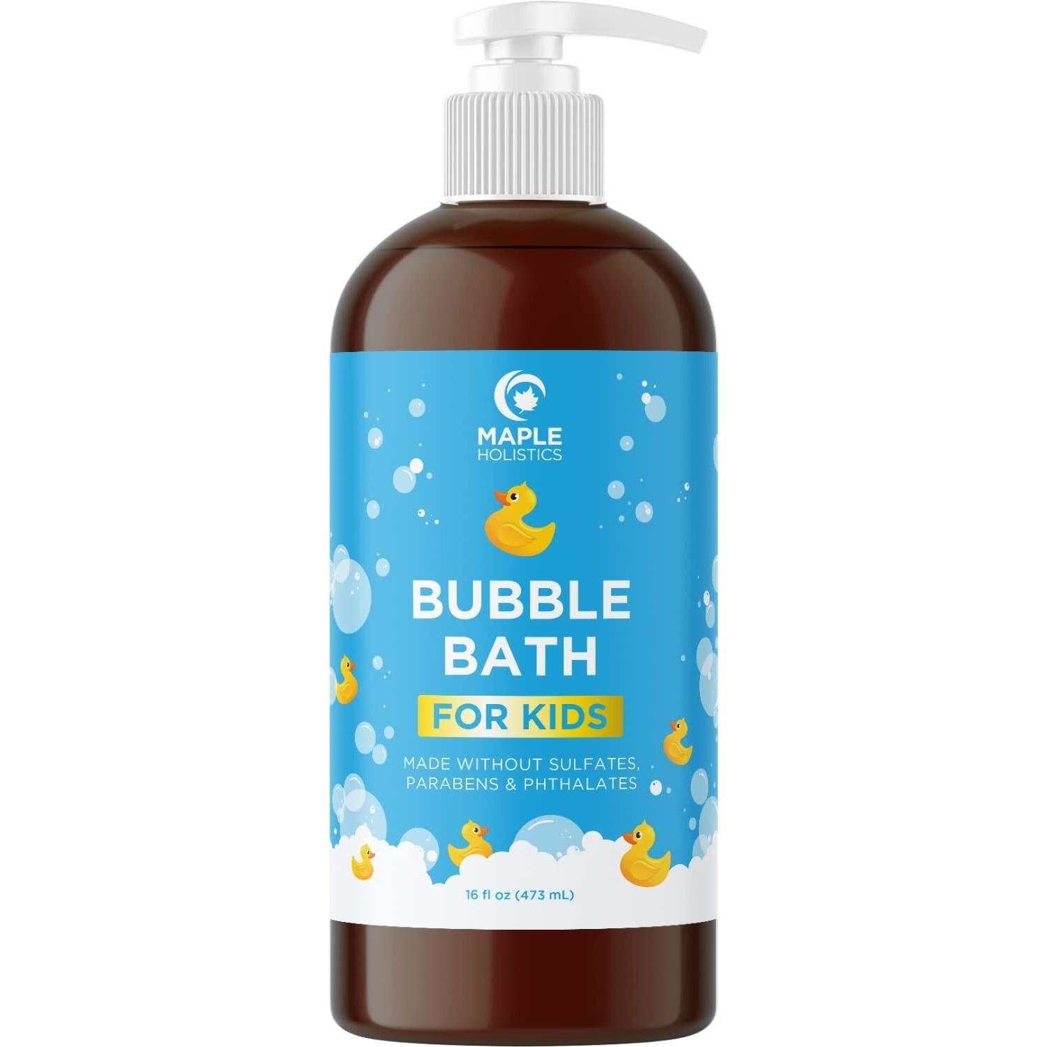 Sulfate Free Kids Bubble Bath - Relaxing Vanilla Lavender Bubble Bath For Toddlers With Nighttime Blend Of Chamomile Oil And Calendula Oil - Extra Foamy Moisturizing Kids Bath Soap Liquid