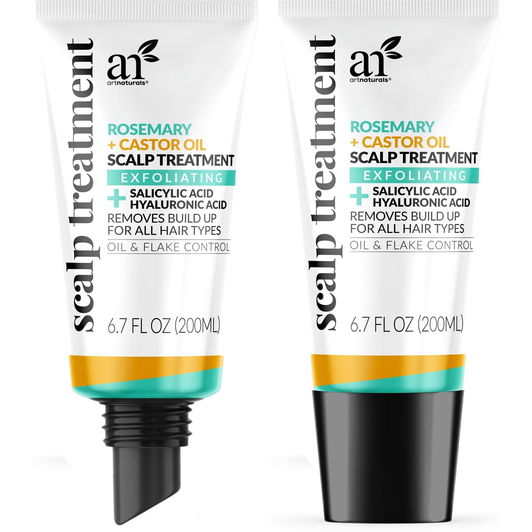 Artnaturals Rosemary + Castor Oil Scalp Treatment- Gentle Formula For Sensitive Scalps, Reduces Flakiness & Supports Hair Restoration