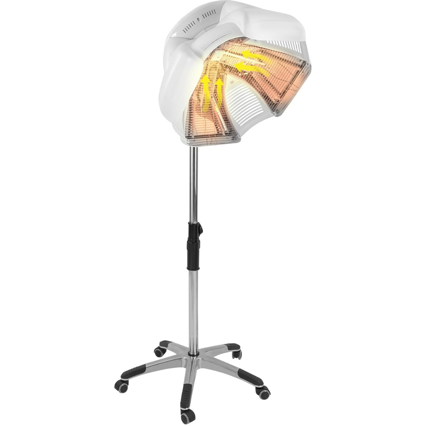 Hair Steamer Professional Hair Salon Steamer,Hairdressing Heater W/Timer,Hair Drying, Perming & Oil Treatments Machine W/Wheel, For Salon And Home Use