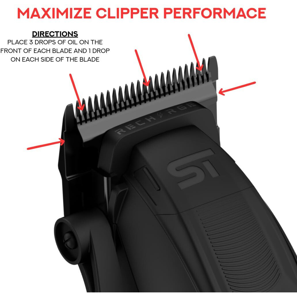 Supreme Trimmer Premium Hair Clipper Blade Lubricating Oil | 250Ml Anti-Rust Barber Clipper Oil For Blades, Hair Trimmer | Sto925