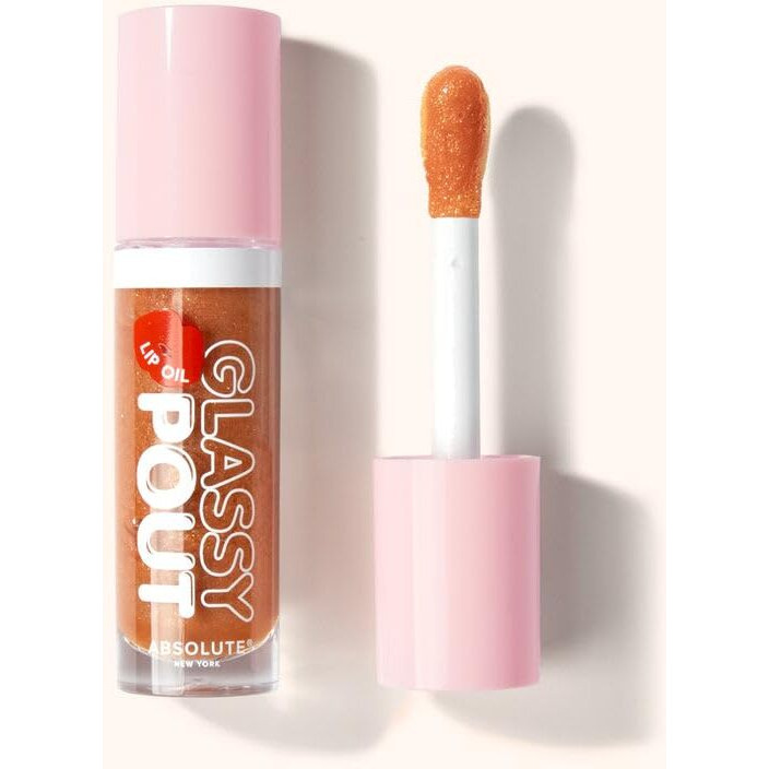 Absolute New York Glassy Pout Lip Oil, Long Lasting Hydration, Ultra Glassy Shine, Non Sticky Lip Oil (Mlgl05 Moody)