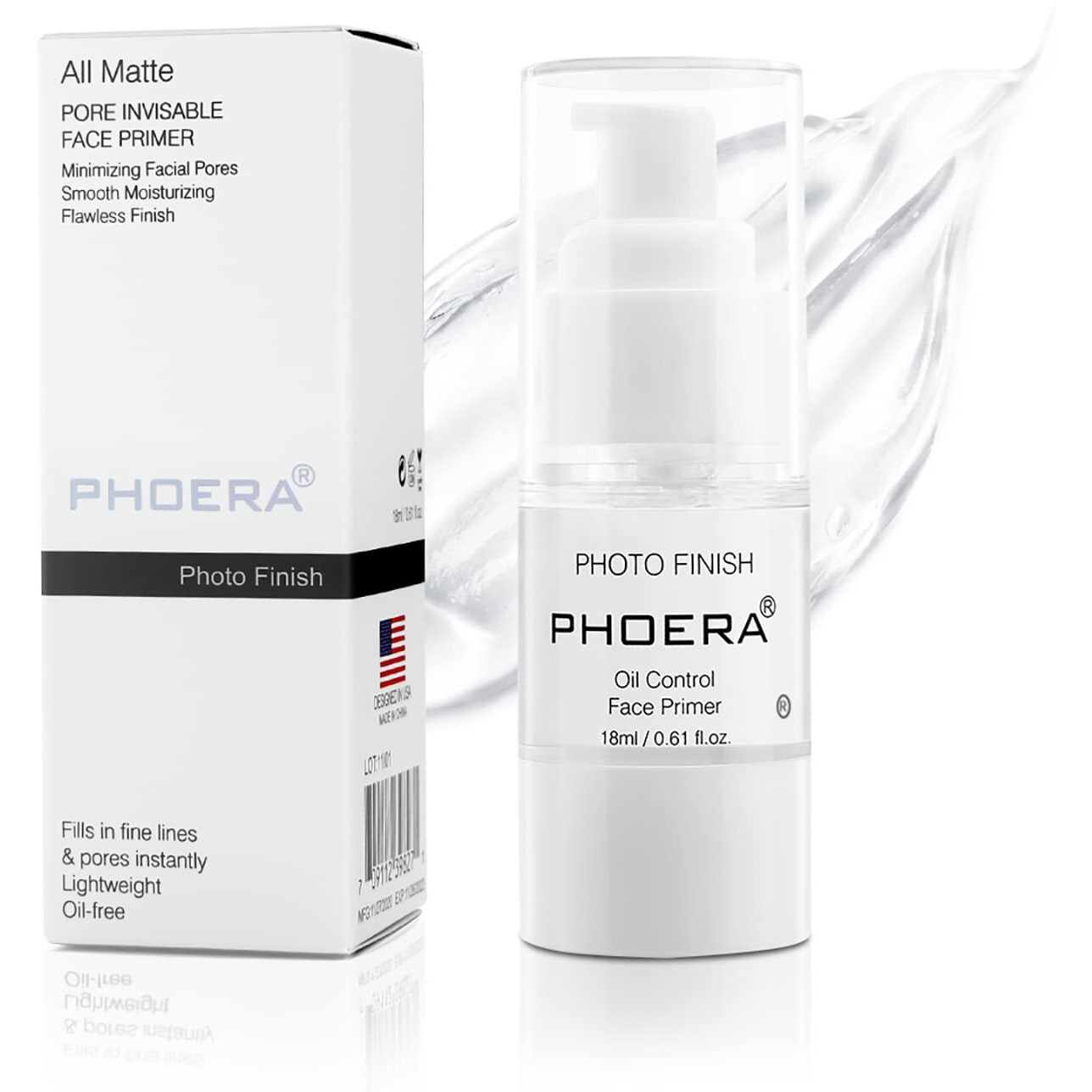 Phoera Primer Face Foundation Primers,Face Primer For Makeup Long Lasting Hydrating Smoothing Isolated Moisturizing Oil Free Effect Make Up Base Matte Makeup Primer (18Ml)