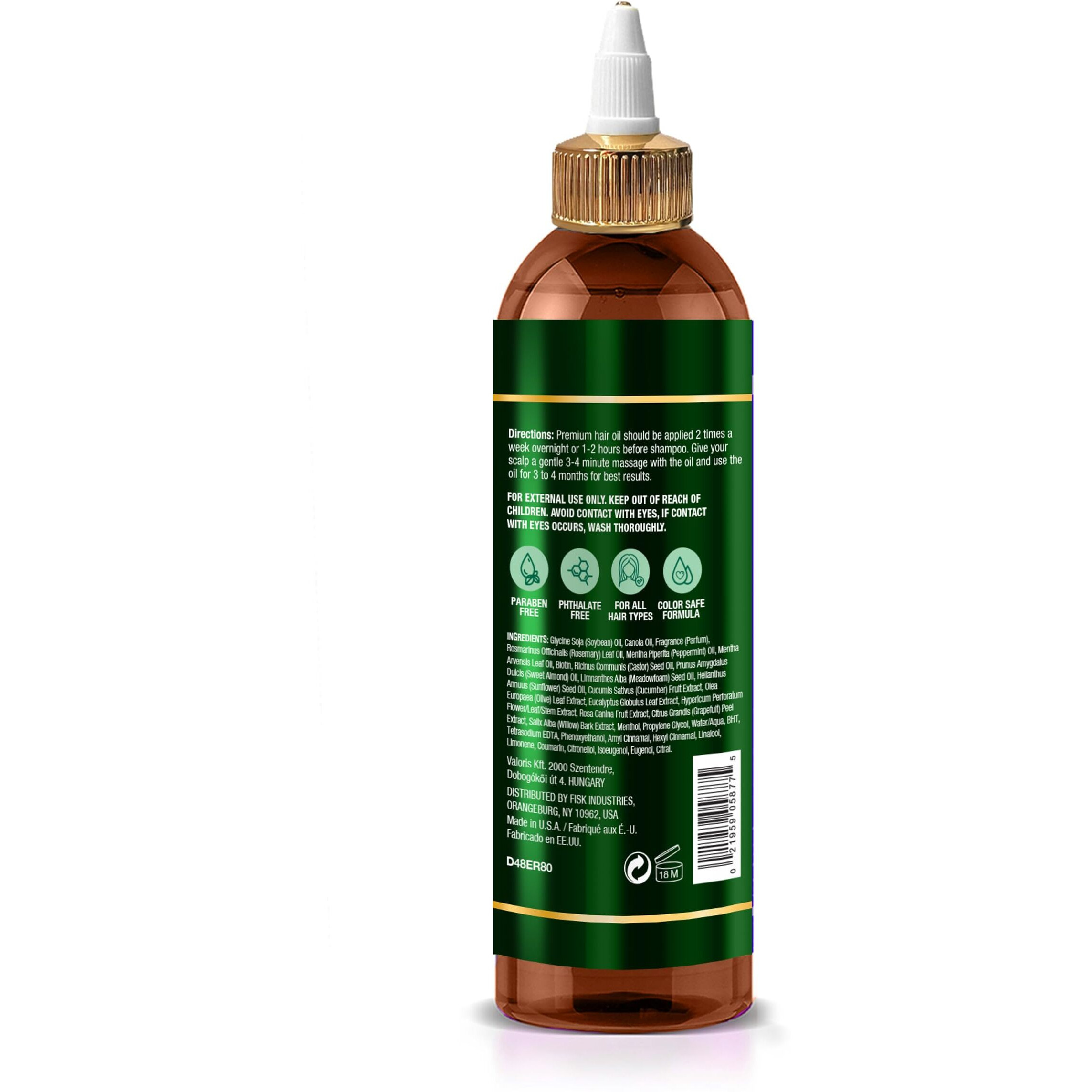 Difeel Rosemary And Mint Premium Hair Oil With Biotin 8 Oz. - Natural Oil For Hair Growth