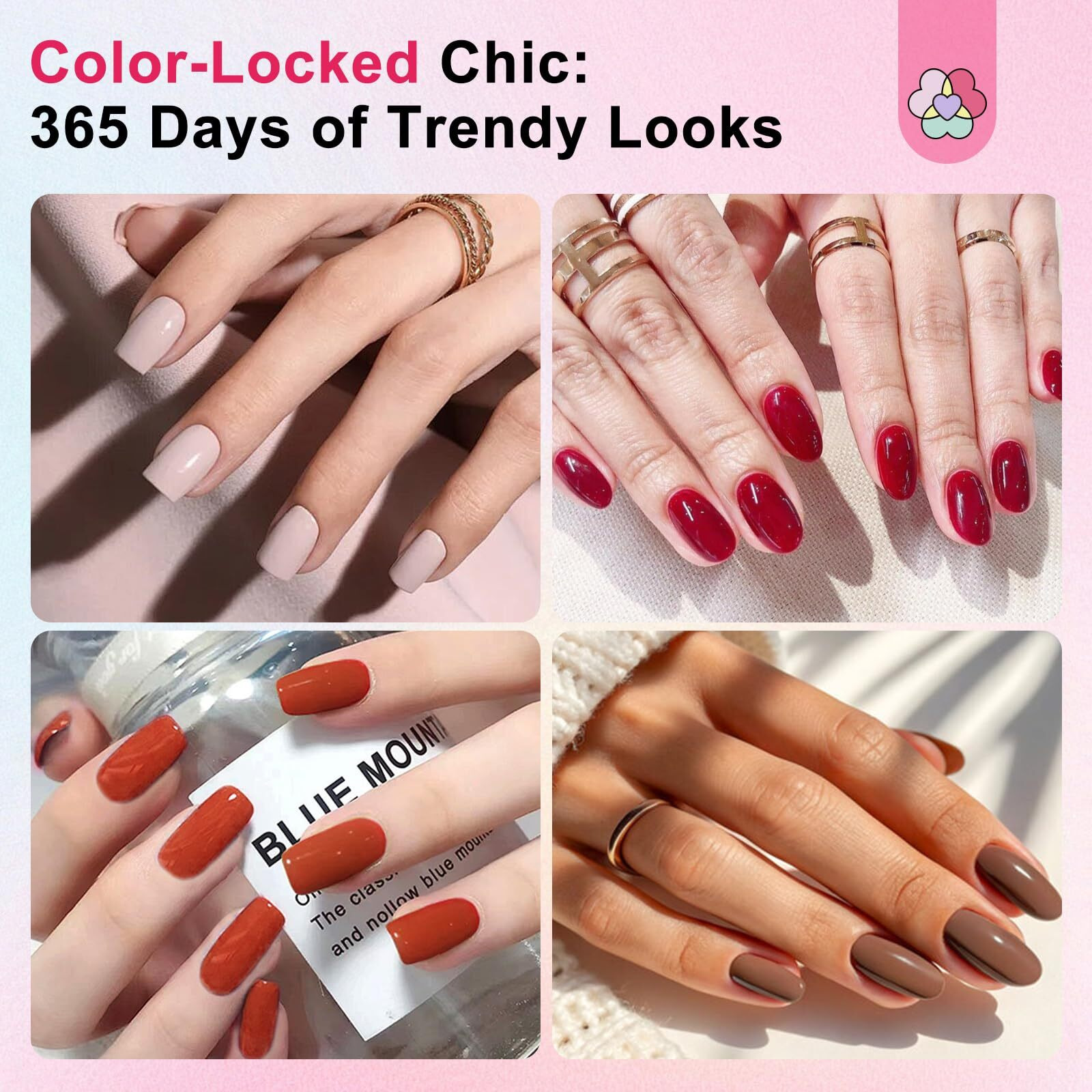 Saviland Color Artistry Nail Polish Set Quick Dry 24 Colors Regular Nail Polish Kit Glitter Pink Red Brown Finger Bulk Fingernail Polish Set Non Gel Castor Oil Vitamin E Nail Lacquer Set Women Home