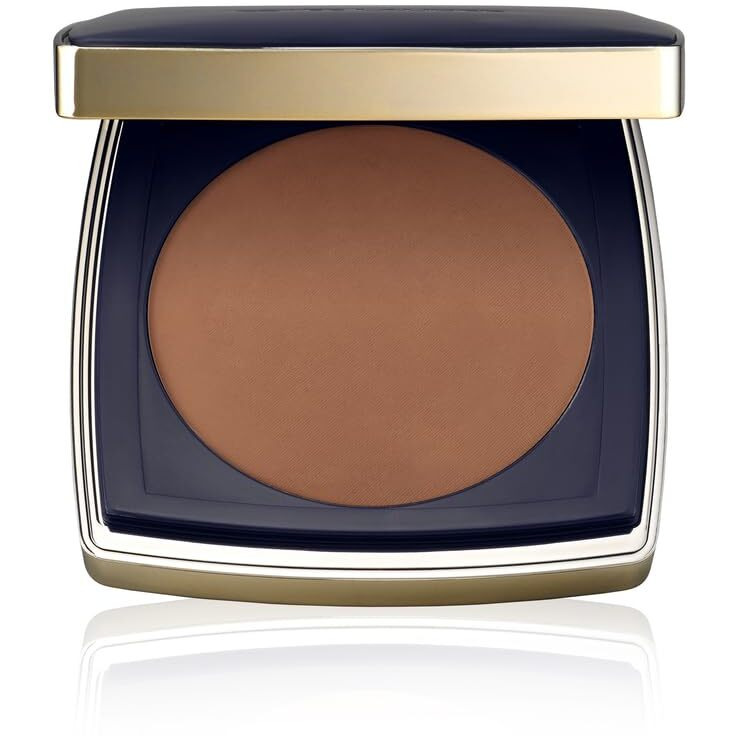Est  E Lauder Double Wear 12-Hour Stay-In-Place Matte Powder Foundation | Controls Oil & Shine, 0.39 Ounce, 7C1 Rich Mahogany