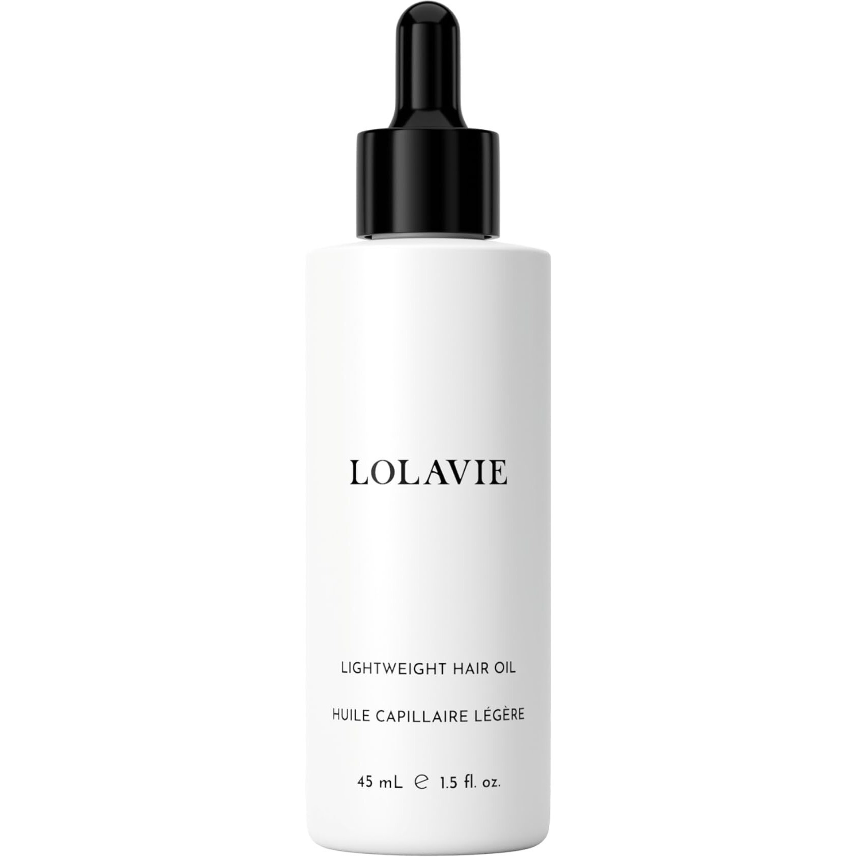Lolavie Lightweight Hair Oil - 1.5 Oz - Delivers Weightless Shine, Reduces Frizz & Smooths Split Ends - Color Safe - All Hair Types For Wet & Dry Styling