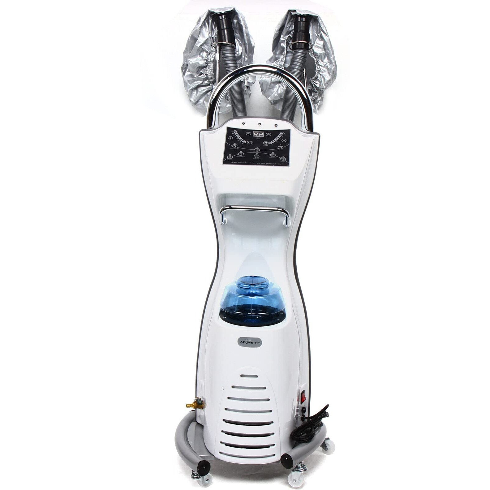 700W Professional Salon Hair Steamer Rolling Stand Color Processor Hair Dyeing Machine 110V 7 In 1 Rolling Ozone Hair Care Spa Oil Treatment With Rolling Floor Stand Base Salon Spa Equipment