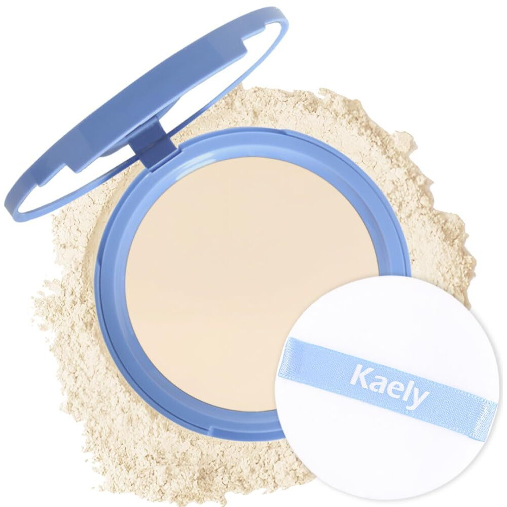 Feicuiyun Oil Control Matte Perfection Face Powder Compact For Women, Matte Smooth Flawless Setting Powder Makeup, Polvo Compacto De Maquillaje, Waterproof Long Lasting, 0.35Oz,(Nude Translucent, 1)