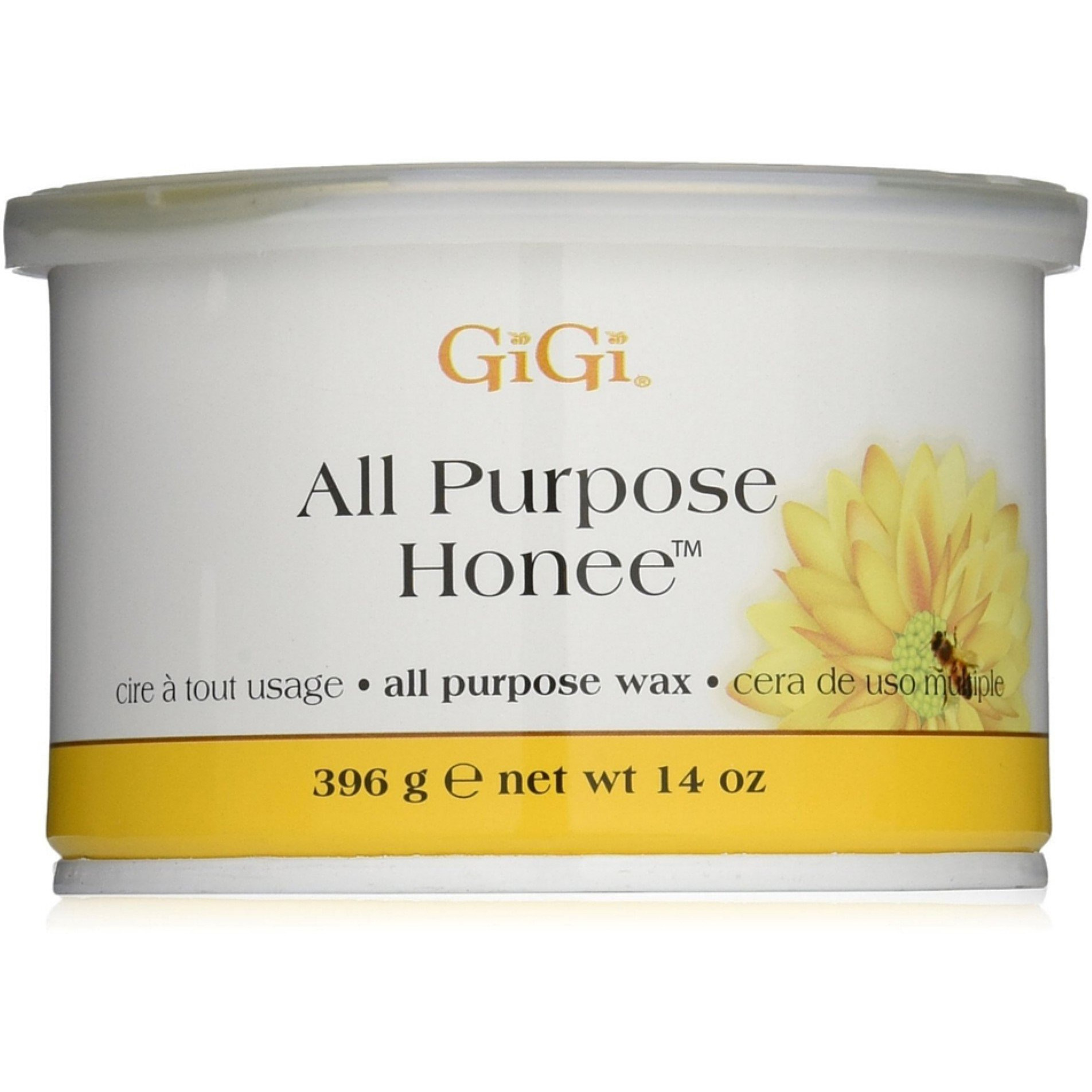 Gigi All Purpose Honee Wax - Gentle And Effective Hair Removal For All Skin Types, Enriched With Beeswax For Smooth And Silky Results - Perfect For Body Waxing (14 Oz)