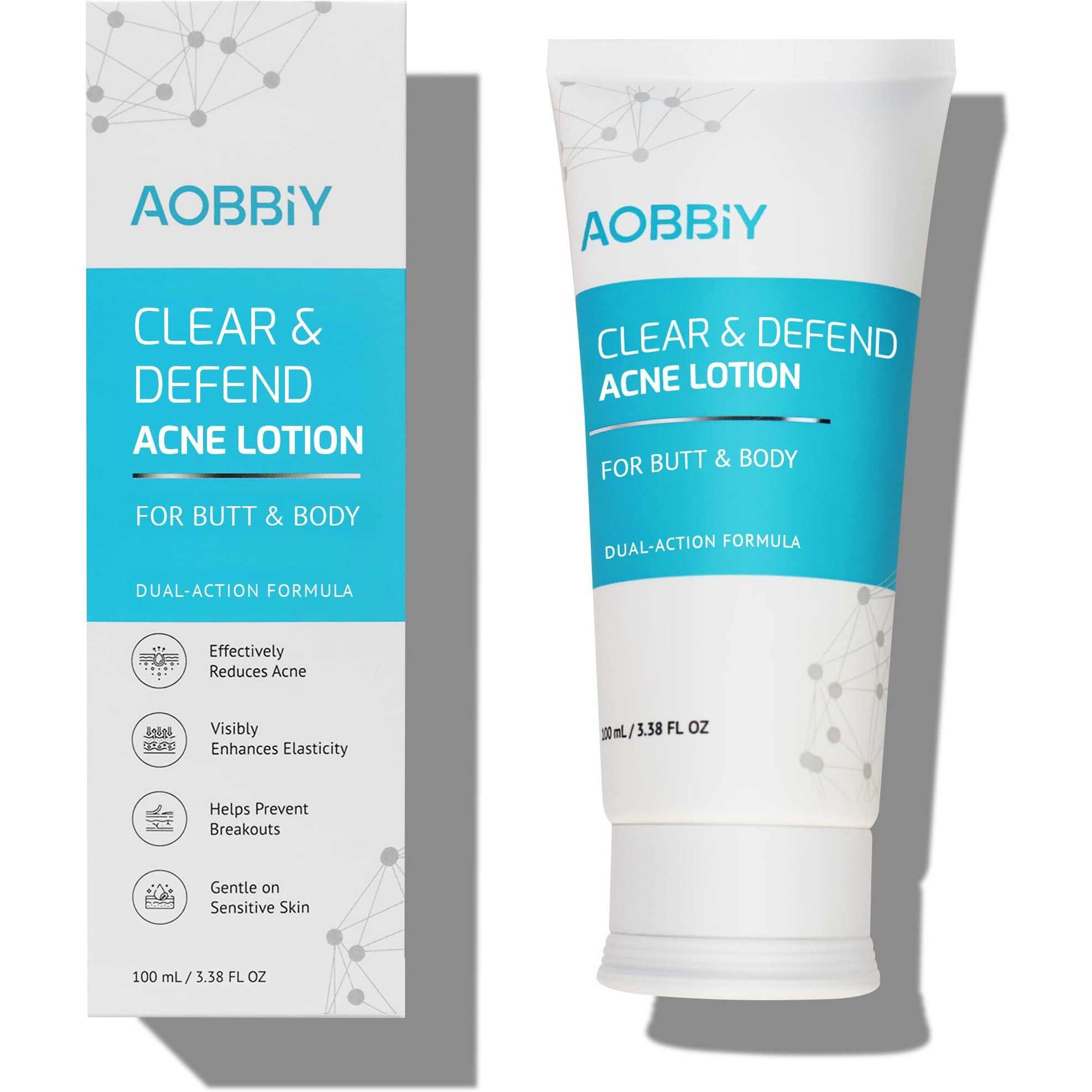 Butt Acne Clearing Treatment Cream Clears & Prevents Breakouts Fast - Gentle Body & Back Lotion For Clogged Pores, Folliculitis & Bumps, 2% Salicylic Acid & Niacinamide, Ideal For Women, Men & Teens