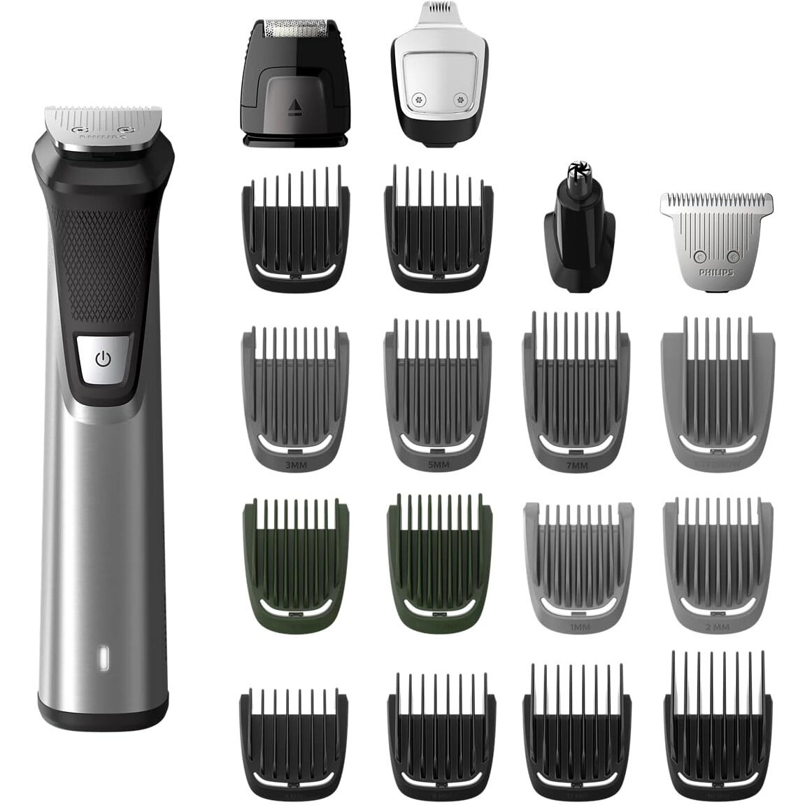 Philips Multi Groomer All-In-One Trimmer 23 Piece Grooming Kit, Trimmer For Beard, Head, Body, And Face Series 7000