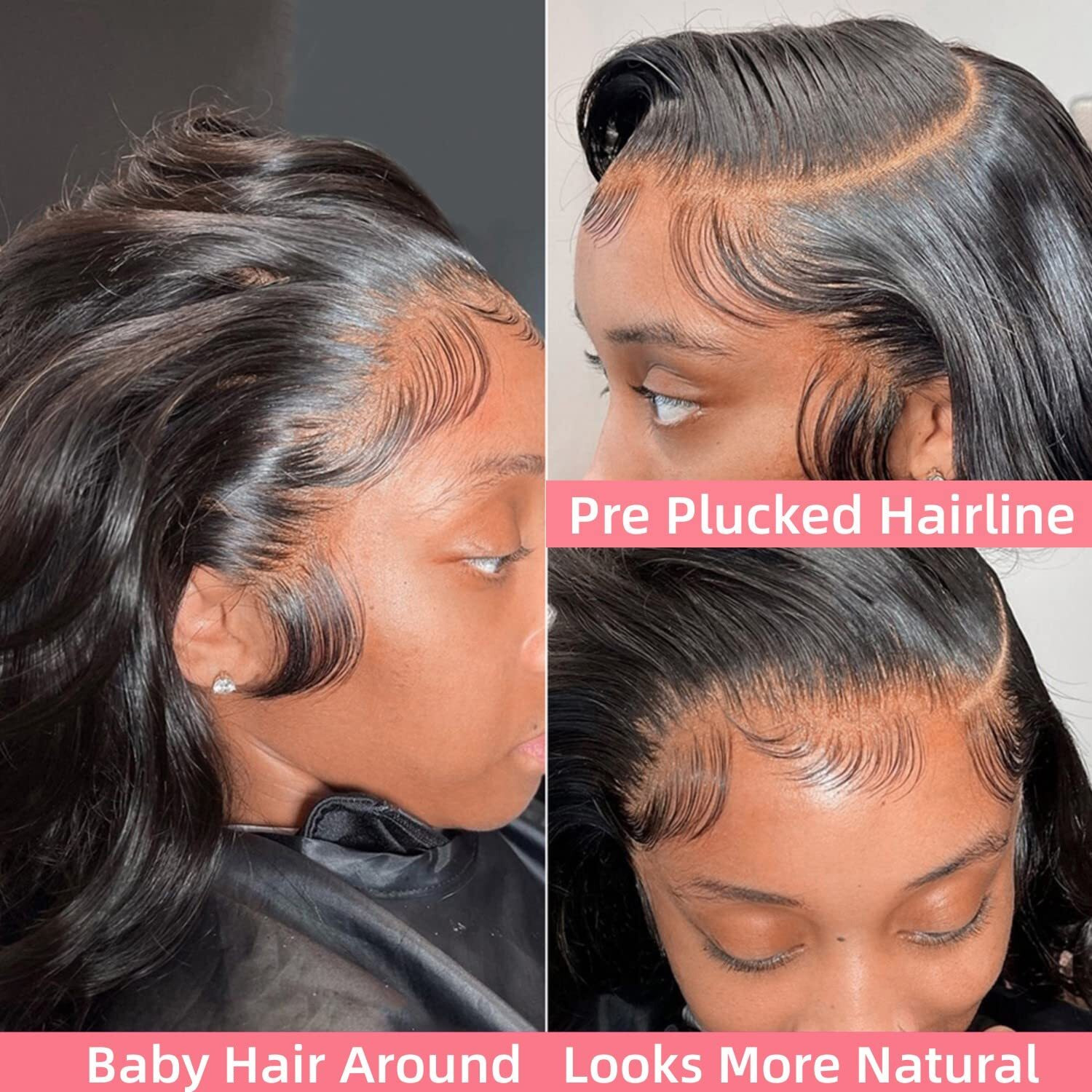 36Inch 13X6 Lace Front Wigs Human Hair Body Wave 200% Density Hd Transparent Lace Frontal Wigs Body Wave Pre Plucked Glueless Wigs Human Hair For Women With Baby Hair