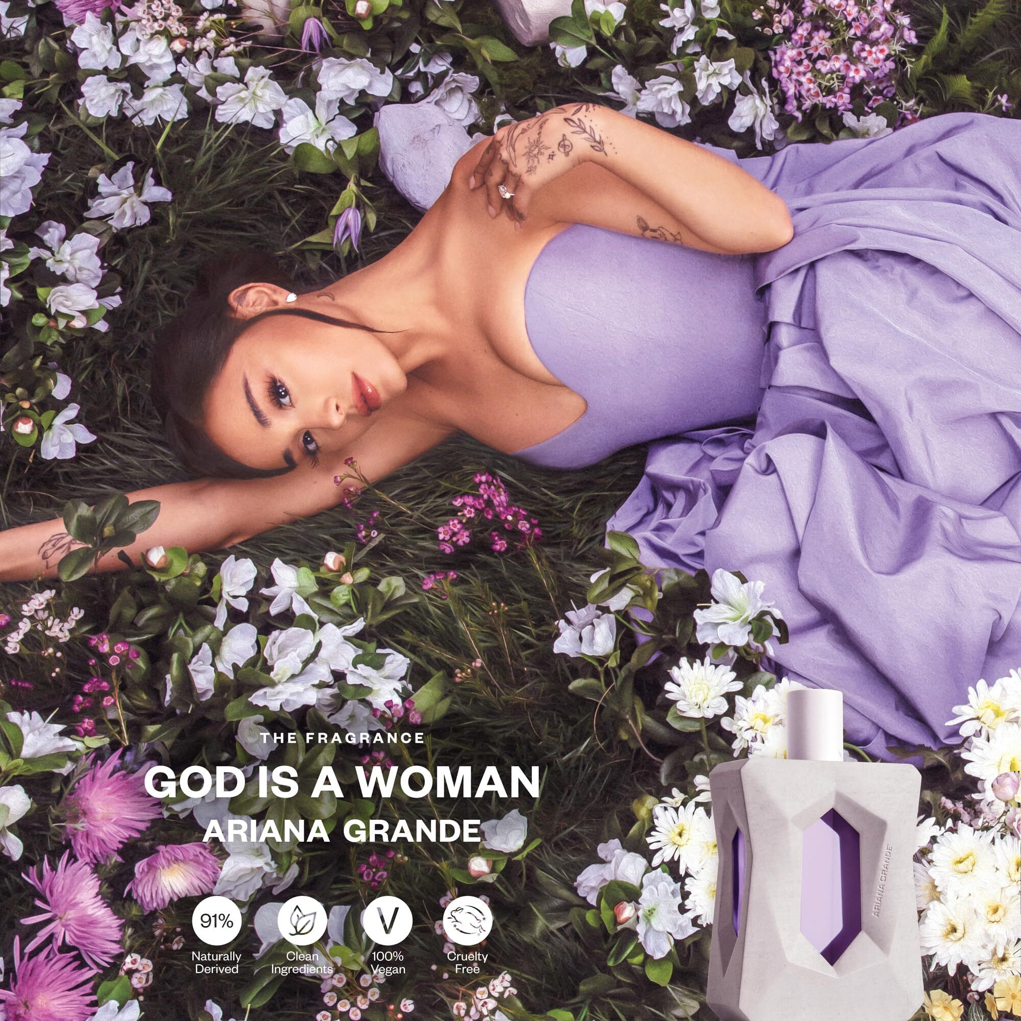 Ariana Grande God Is A Woman Gift Set - Includes Eau De Parfum, Body Lotion, Body Mist