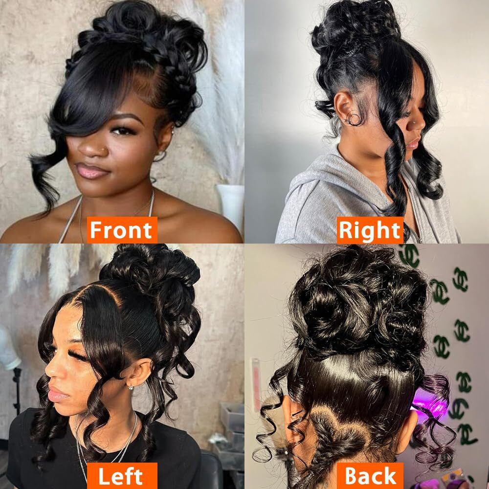 Polkn Drawstring 360 Hd Lace Front Wigs Human Hair Pre Plucked Invisi Strap Body Wave Lace Front Wigs Human Hair Pre Plucked 180 Density Glueless Frontal Wigs 360 Full Lace Wigs 28 Inch For Women