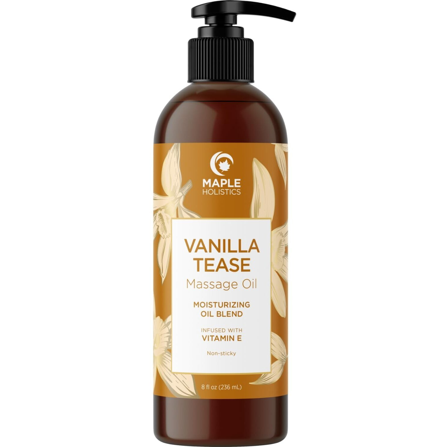 Vanilla Sensual Massage Oil For Couples - Irresistible Full Body Massage Oil For Date Night With Smooth Gliding Coconut And Sweet Almond Oil With Dreamy Vanilla Scent - Non Gmo Gluten Free And Vegan