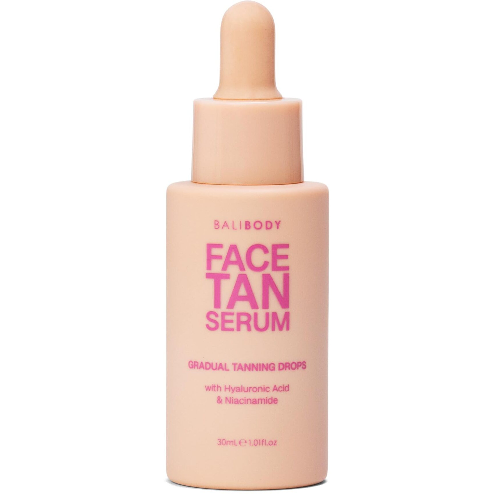 Bali Body Face Tan Serum | Gradual Face Serum For A Customizable Tan | Lightweight, Includes Hyaluronic Acid & Niacinamide For All Skin Types | Vegan, Cruelty Free, Australian Made (30 Ml/1.01 Fl Oz)