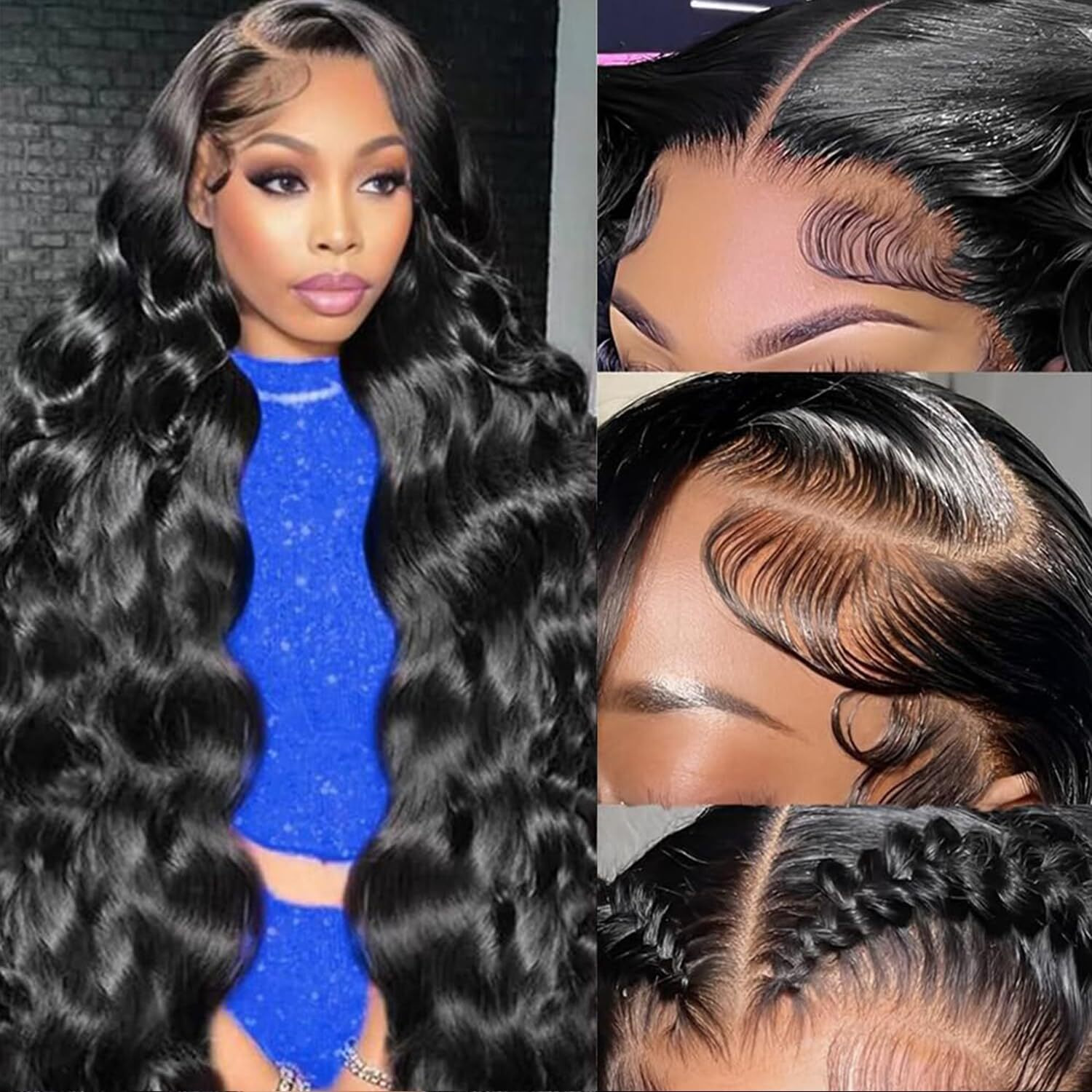 Bimkos 30 Inch 13X4 Body Wave Lace Front Wigs Human Hair 180% Density 13X4 Hd Lace Front Wigs Human Hair Lace Frontal Wigs For Women Glueless Wig Human Hair Pre-Plucked Body Wave Wigs With Baby Hair
