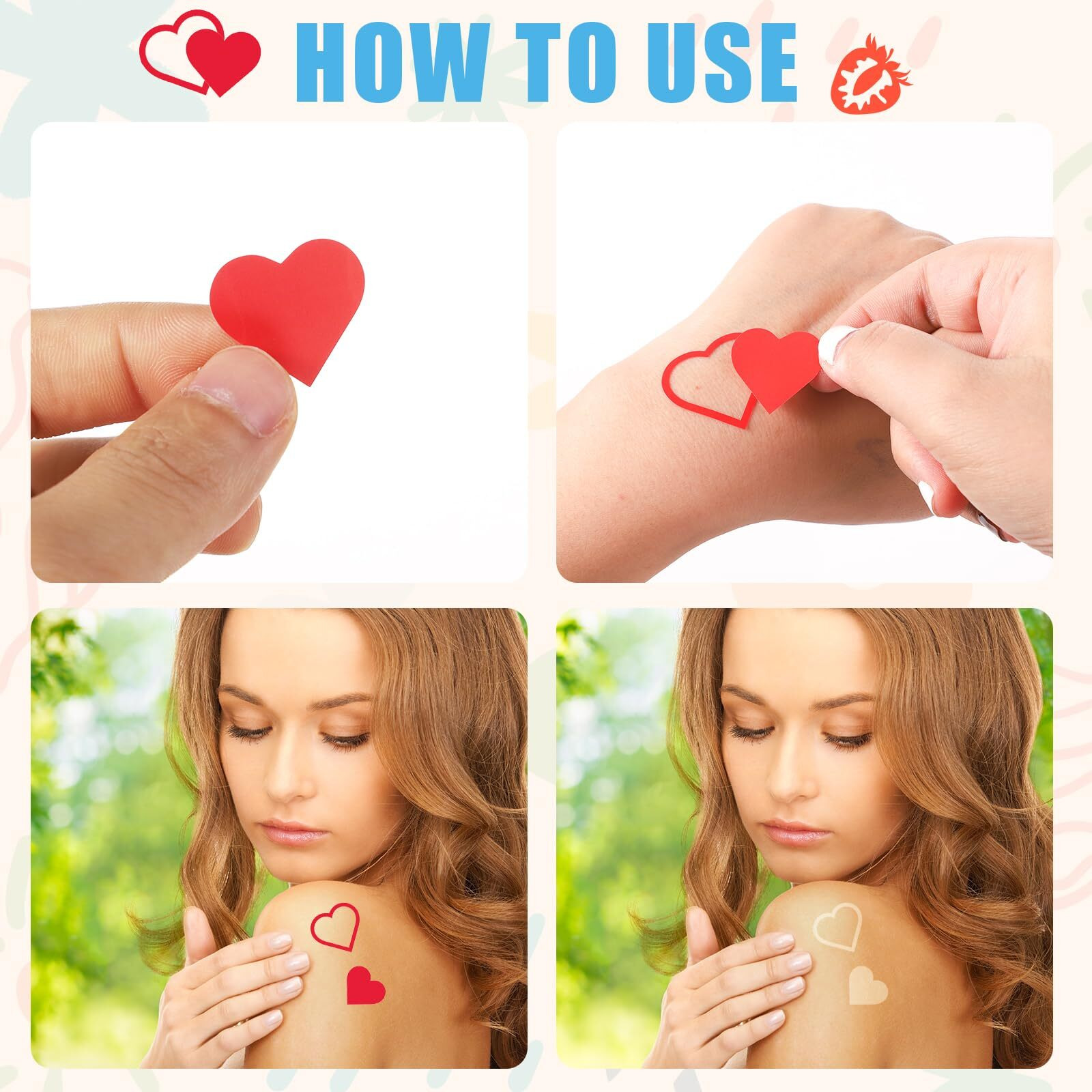 320Pcs Tanning Stickers For Body, 9.8 X 5.5Inch Self-Adhesive Tan Tattoo Sunbathing Decal 8 Styles Suntan Bed Sticker Sun Shaping Patch For Summer Holiday Beach Essential Stuff Supply Accessories