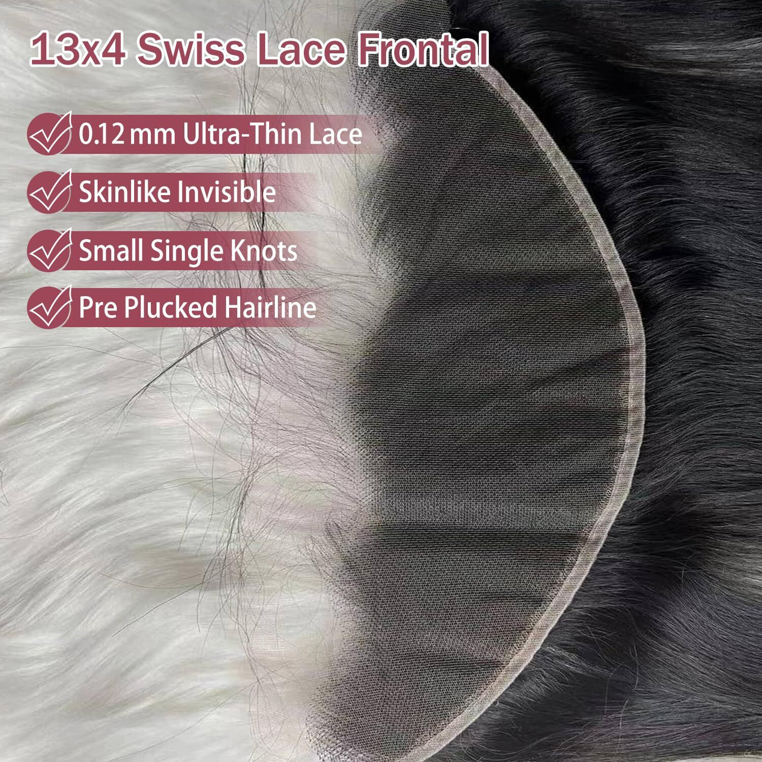 Topnormantic 13X4 Lace Frontal Body Wave, Invisible Hd Transparent Swiss Lace Frontal Pre Plucked With Baby Hair 12A Grade Brazilian Human Hair With Small Single Knots Free Part 12 Inch