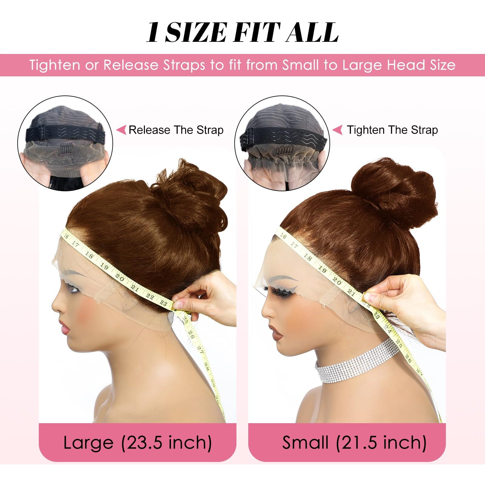16 Inch Hidden Strap Drawstring Wig 360 Lace Front Wigs Human Hair Pre Plucked, 200 Density Chocolate Brown Lace Front Wig Body Wave Frontal 360 Full Lace Human Hair Wigs, Hd Lace Front Wigs Glueless