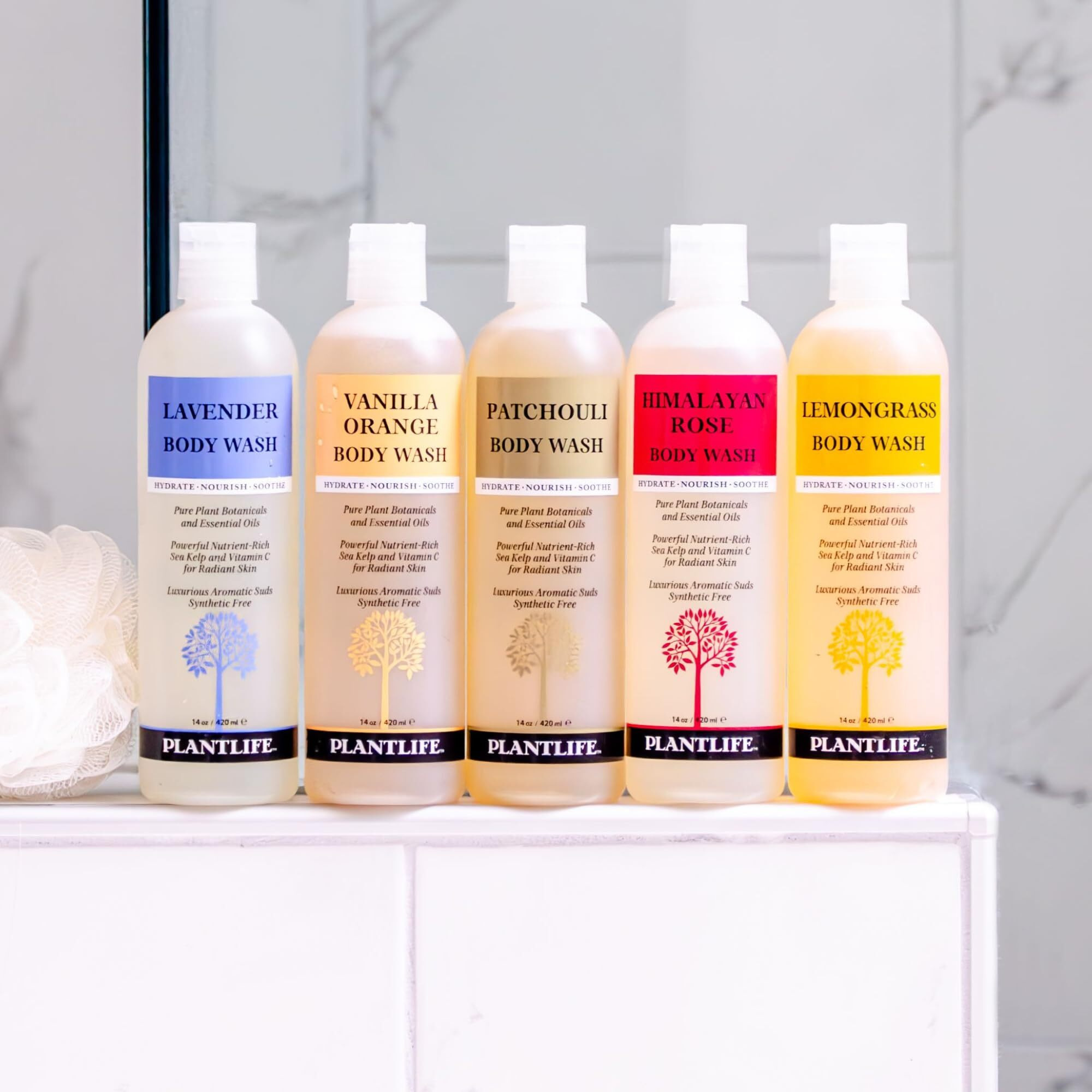 Plantlife Himalayan Rose Body Wash - Gmo And Gluten Free Gentle And Moisturizing Body Wash That Contains Only Ingredients Straight From Nature - Manufactured In The Usa 14 Oz