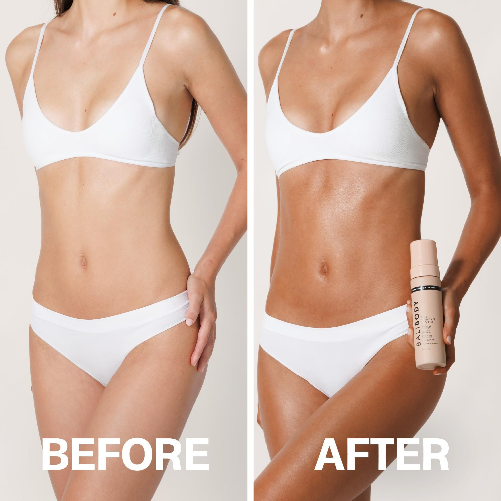 Bali Body Ultra Dark Self Tanner Mousse | Premium Sunless, Tanning Foam | Natural Green-Based Self Tan | Instant Bronze Fake Tan For All Skin Types, Vegan & Cruelty Free (100Ml/3.4 Fl Oz)