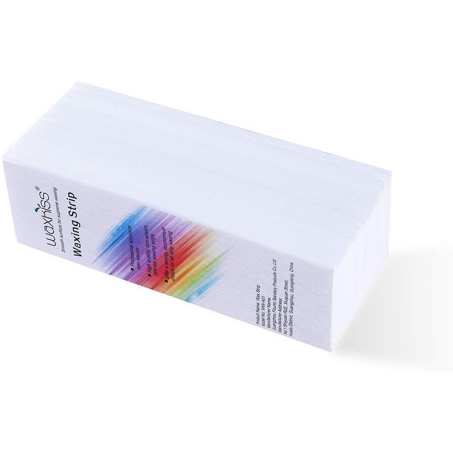 Waxkiss Beauty Non Woven Body And Facial Wax Strips Large 2.7  7.9 Hair Removal 200Pcs Epilating Strips