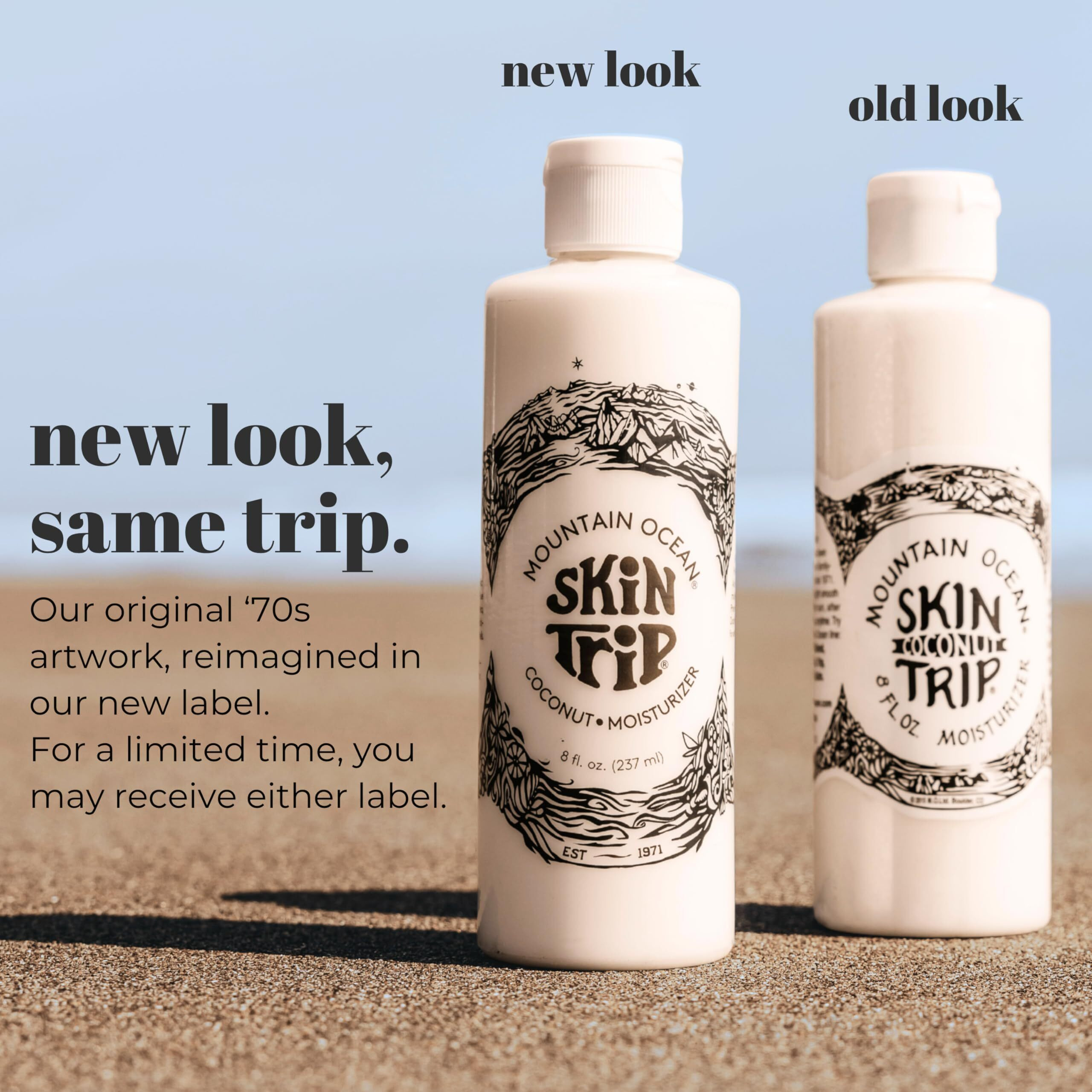 Mountain Ocean Skin Trip Coconut Body Lotion, 8 Oz (Pack Of 6), Lightweight, Fast Asborbing Moisturizer For Women And Men, With Coconut Oil, Aloe Vera, & Lanolin