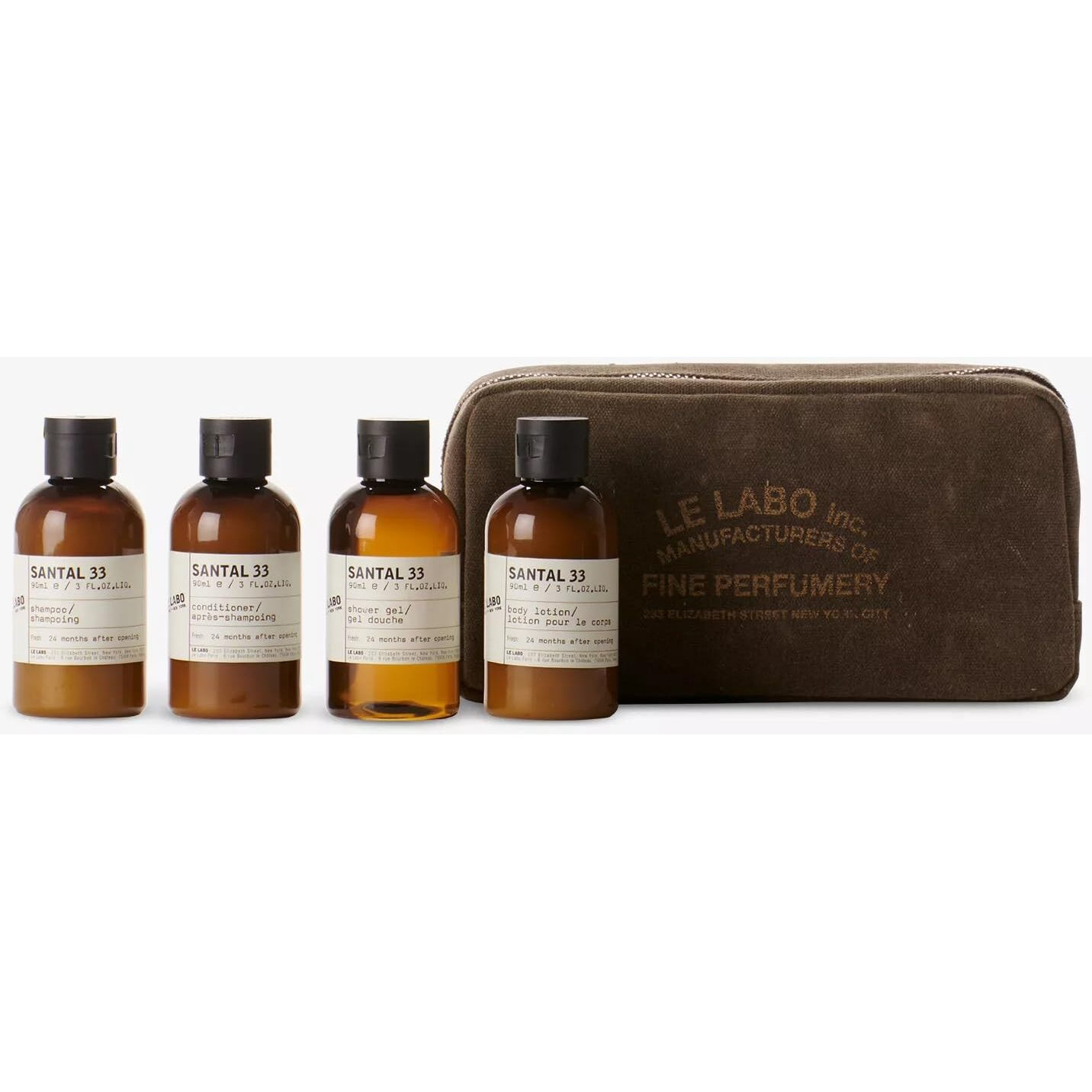Le Labo Santal 33 Body & Hair Travel Set 4 X 90Ml/3.0 Fl Oz Each