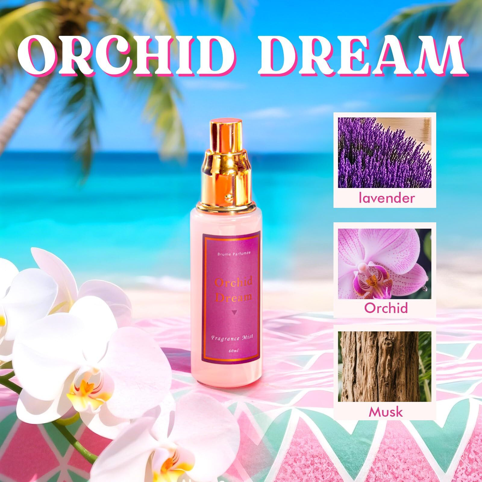 Azulfra Body Spray For Women, Travel Size Body Mist, Fragrance Gift Set, 3 Pack,Each 2 Fl.Oz