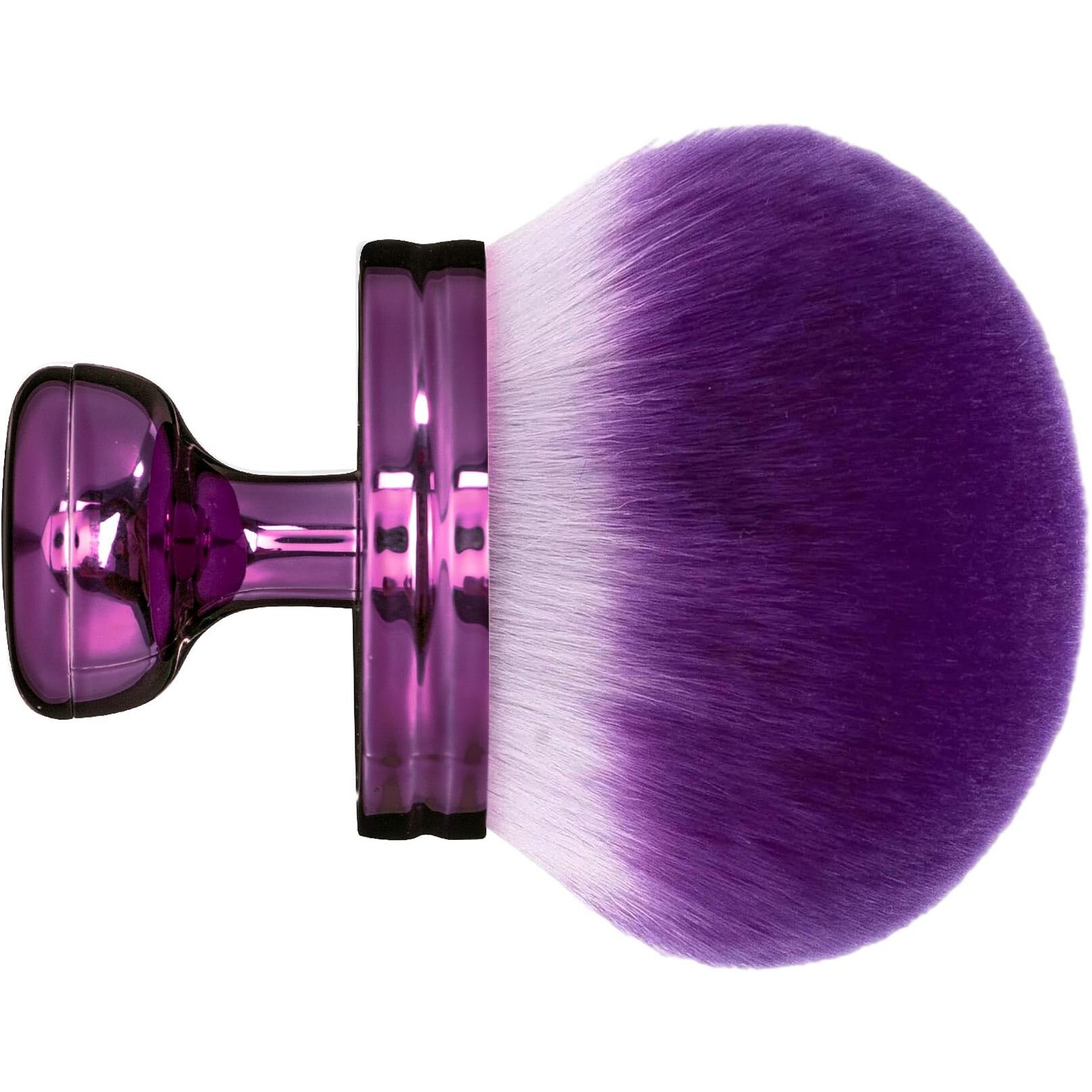 Blend & Blur Extra Large Body Makeup Brush For Self Tanner,Leg Makeup & Bronzer Self Tan Applicator, 3.0 Inch Wide Round Head Kabuki Brush For Application With Drawstring Bag (Purple)