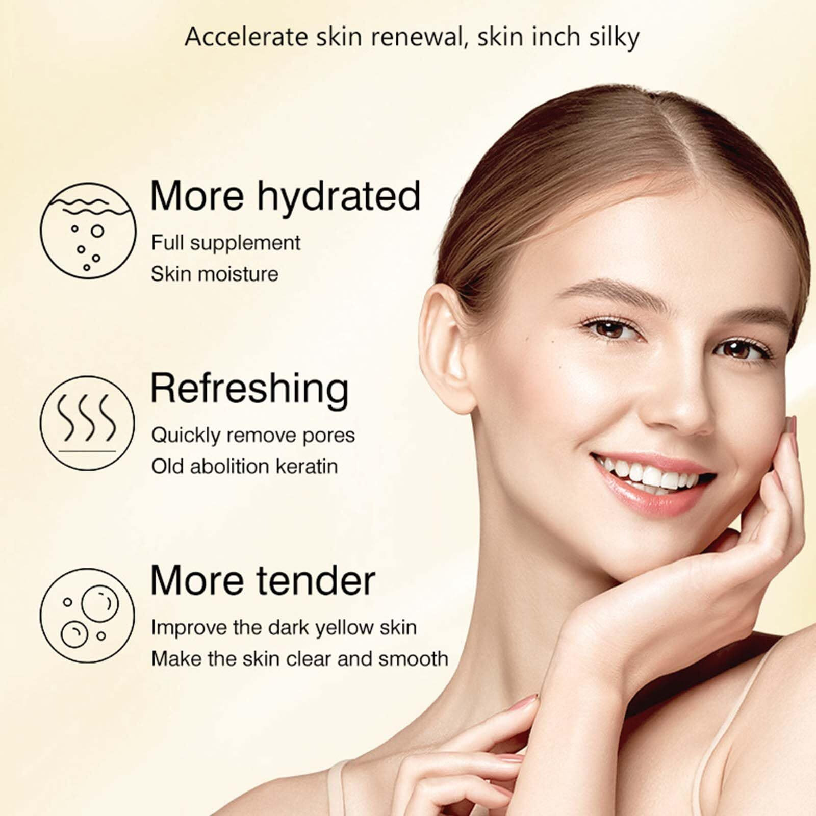 Lemon Exfoliating Gel,Peeling Gel Face Exfoliator,Removes Dead Cells,For Face & Body & Knee, Sebum Clear Pore Care, Soothing & Refreshing,Gently Daily Exfoliates For All Skin Types, 3.38 Oz