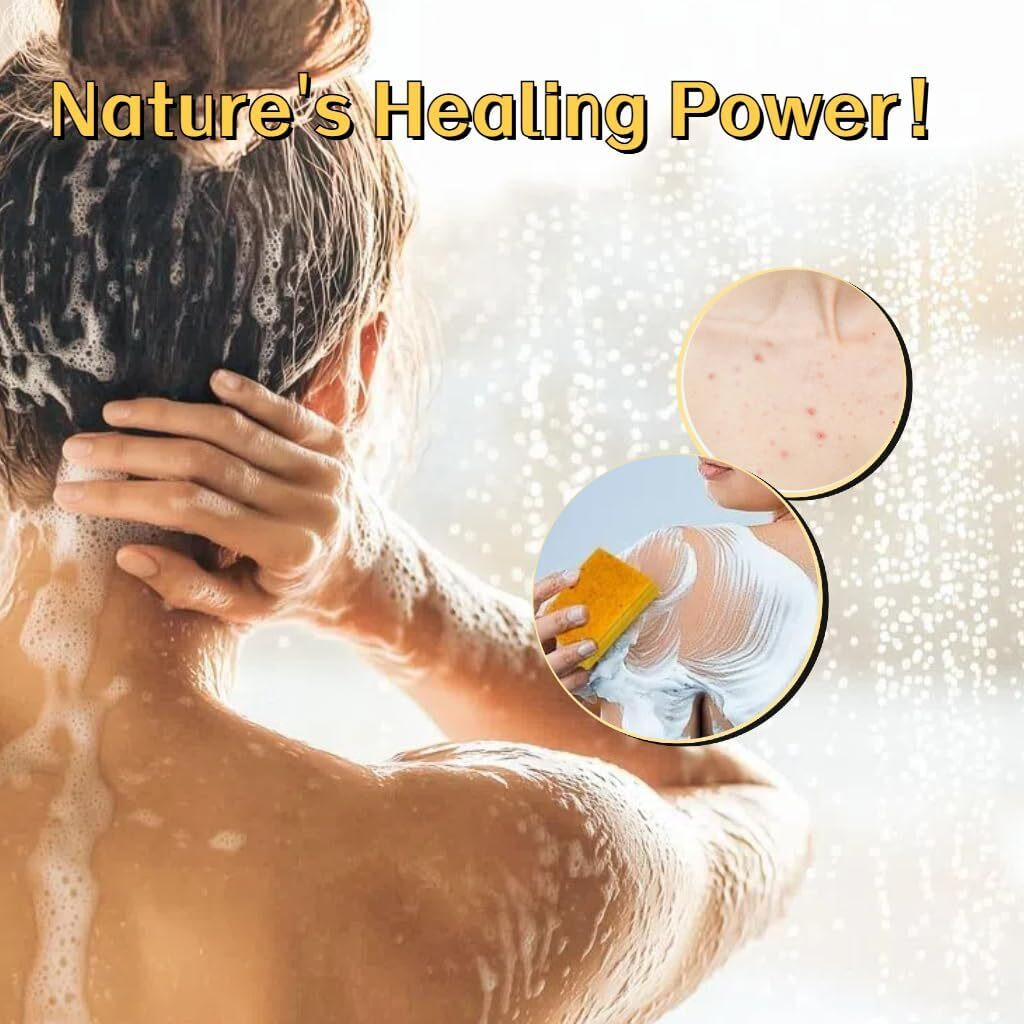 Lemon Turmeric Soap For Dark Spot - Brighten Skin With Kojic Acid / Vitamin C - 3X More Moisturizing With Shea Butter For Face & Body-Natural Ingredien Glowing Soap For Oily & Dry Care(3 Pack)