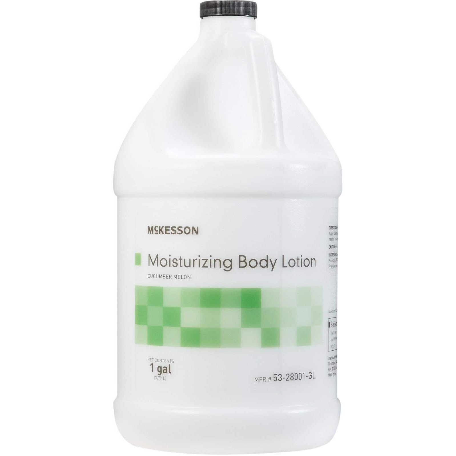 Mckesson Moisturizing Hand And Body Lotion, 1 Gallon [Pack Of 4] Bulk, Refill, For Dry, Crack, Sensitive Skin, Cucumber Melon Scent