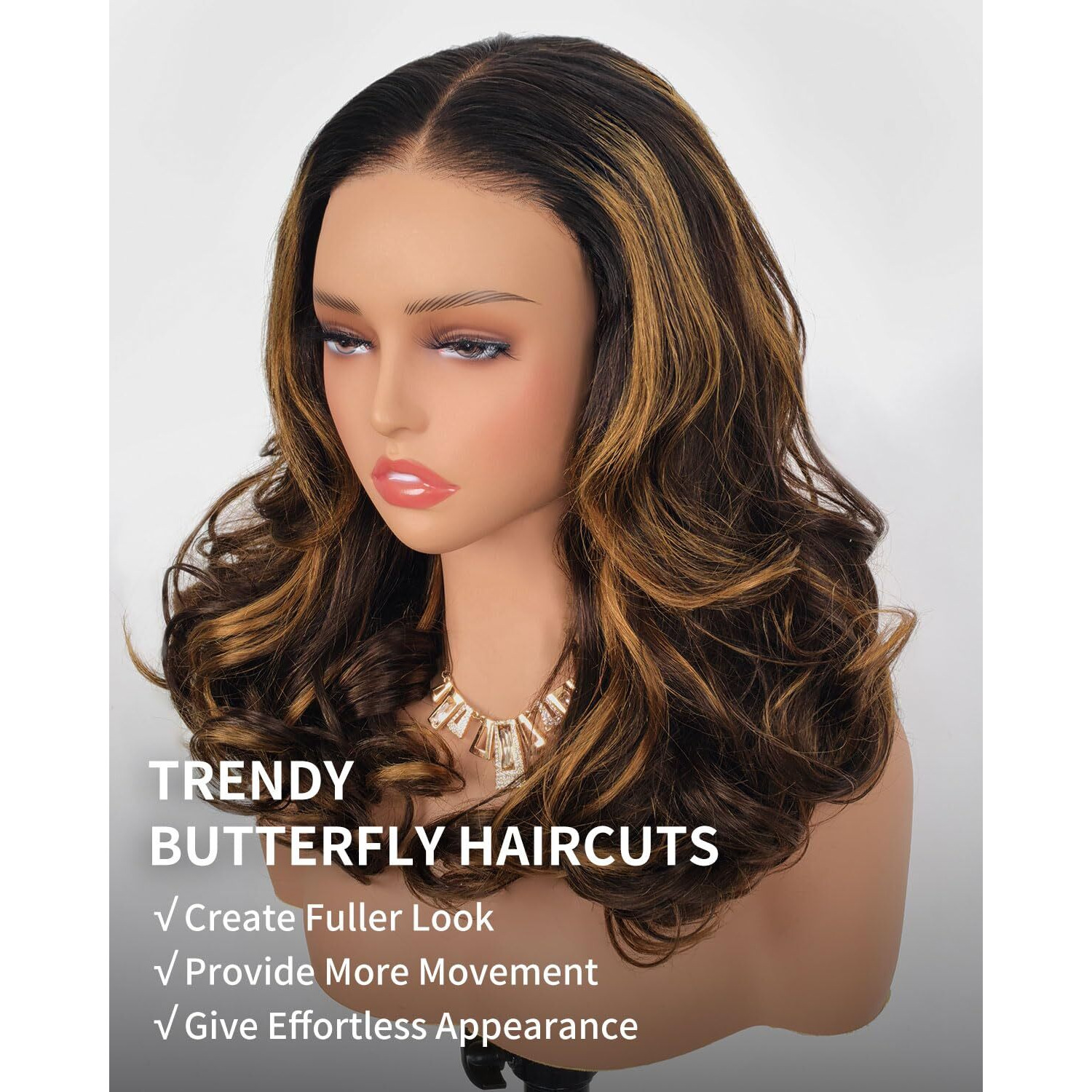 Tinashe Human Hair Wig Glueless Face-Framing Curtain Bangs Loose Body Wave 6  5 Hd Lace Front Bob Highlight Blonde Closure Wigs Human Hair Pre Cut Bleached Knots Wigs For Black Women Haircuts 16 Inches