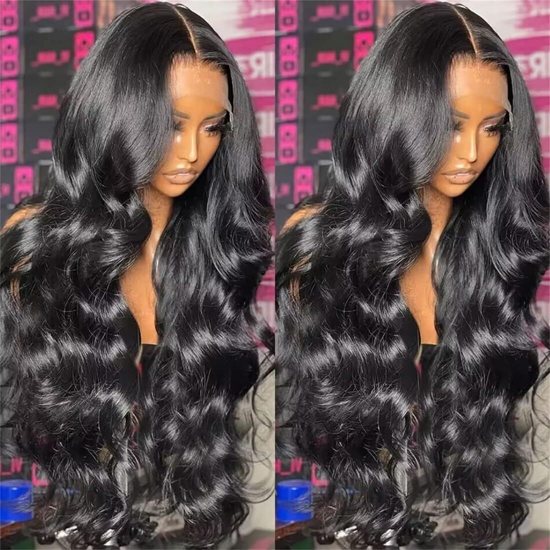 Holiden 15A 100% Real Human Hair Wig 250 Density Body Wave Lace Front Wigs Human Hair Pre Plucked 13X4 Hd Transparent Lace Frontal Wigs 28 Inch For Black Women